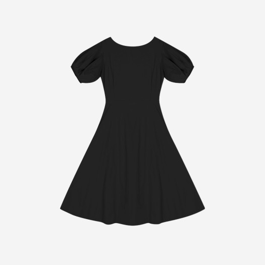 해브레스 우먼 시그니처 퍼프 드레스 블랙