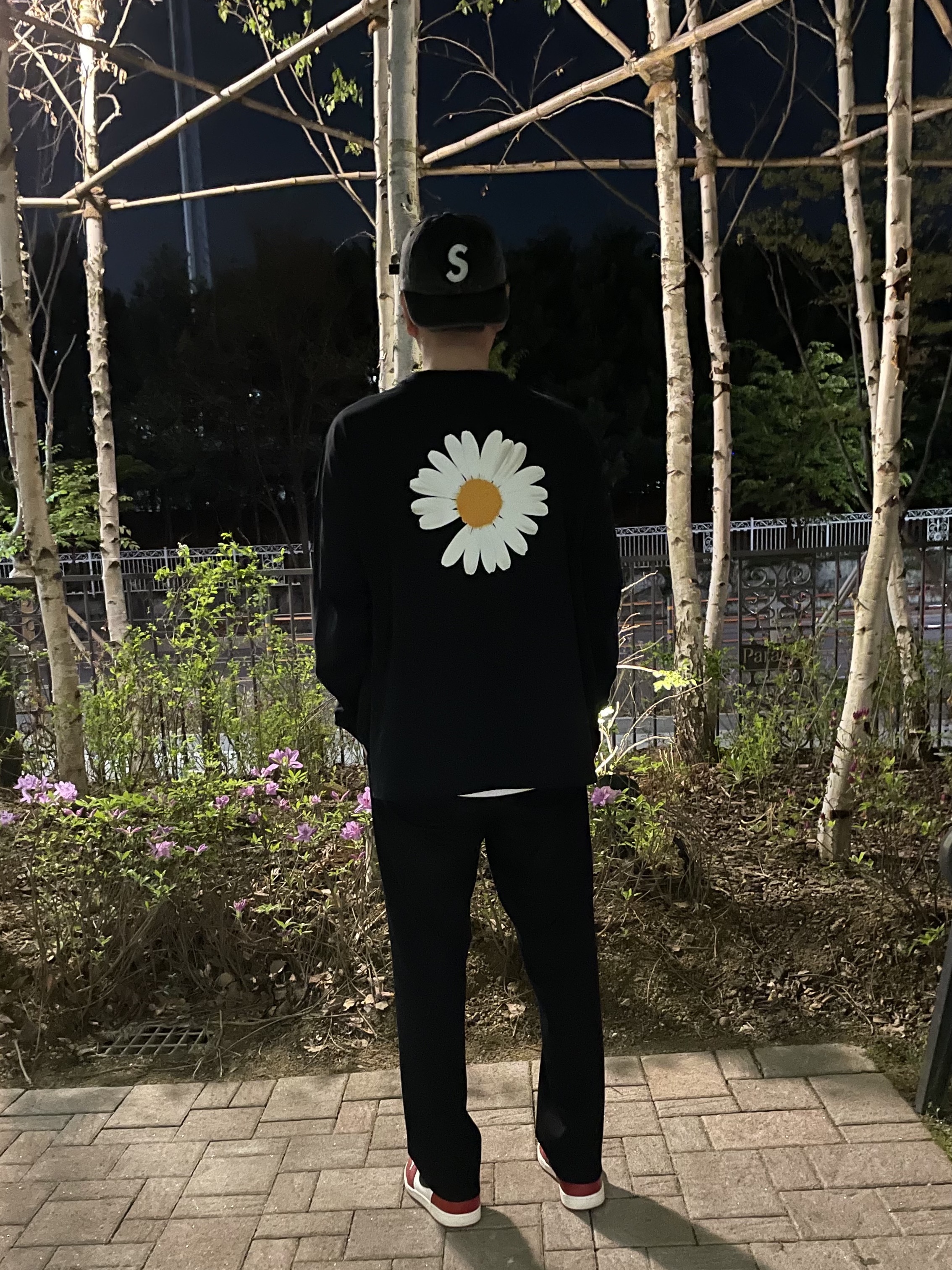 Nike x Peaceminusone LS T-Shirt Black (DR0098-010), Supreme Pigment Print S Logo 6-Panel Black - 22FW 착용 스타일