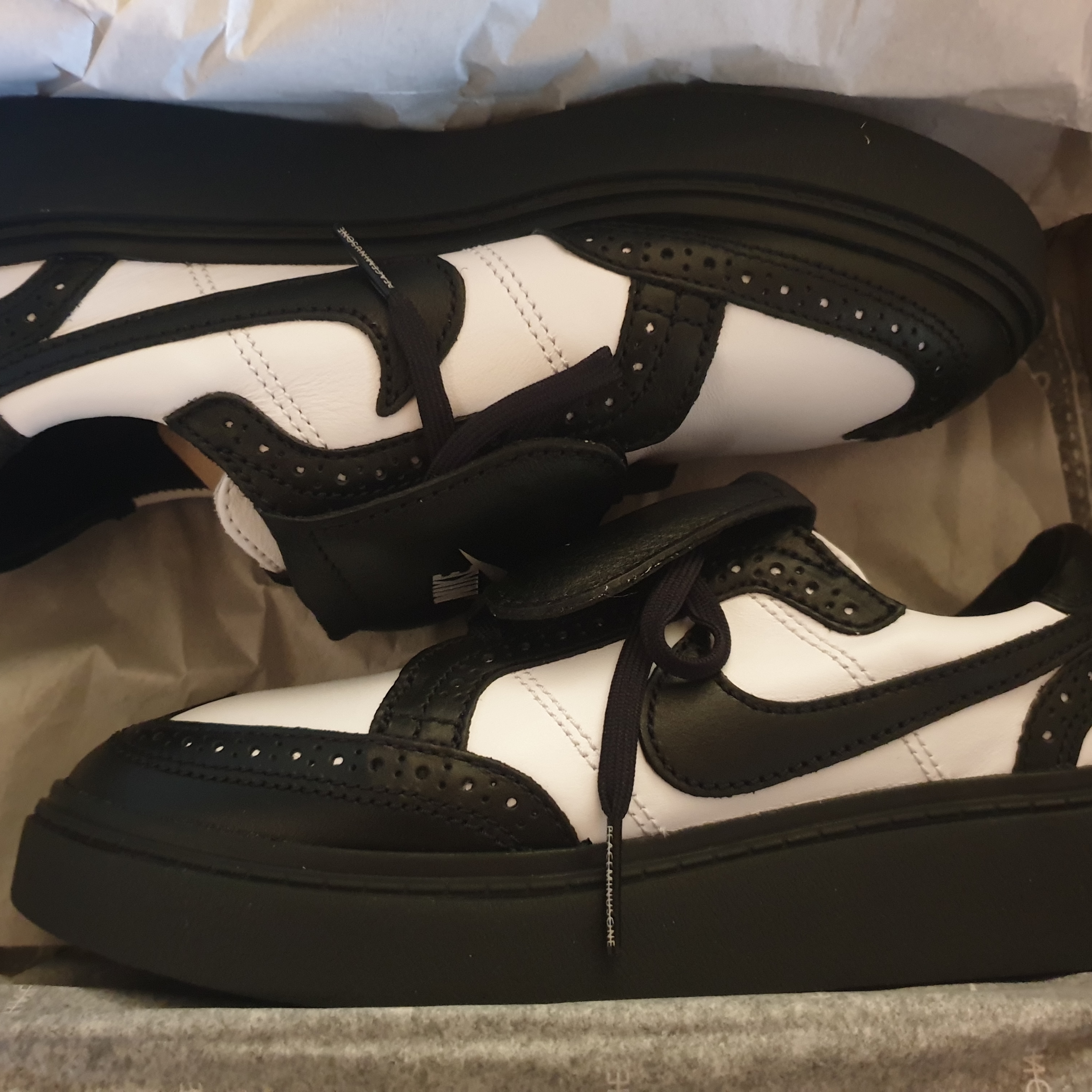 Nike x Peaceminusone Kwondo1 Black and White 착용 스타일