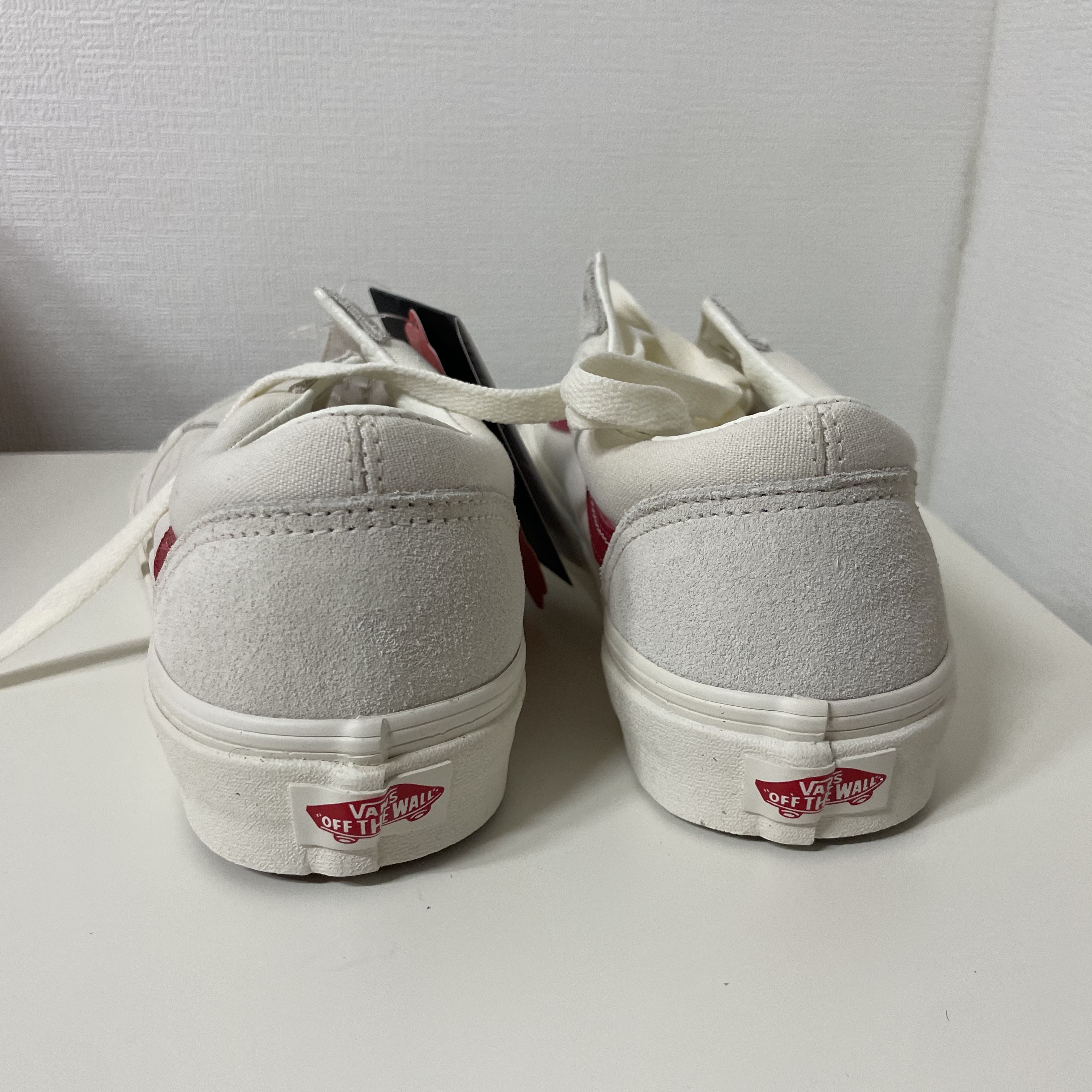 Vans Style 36 Marshmallow Racing Red 착용 스타일 - 5