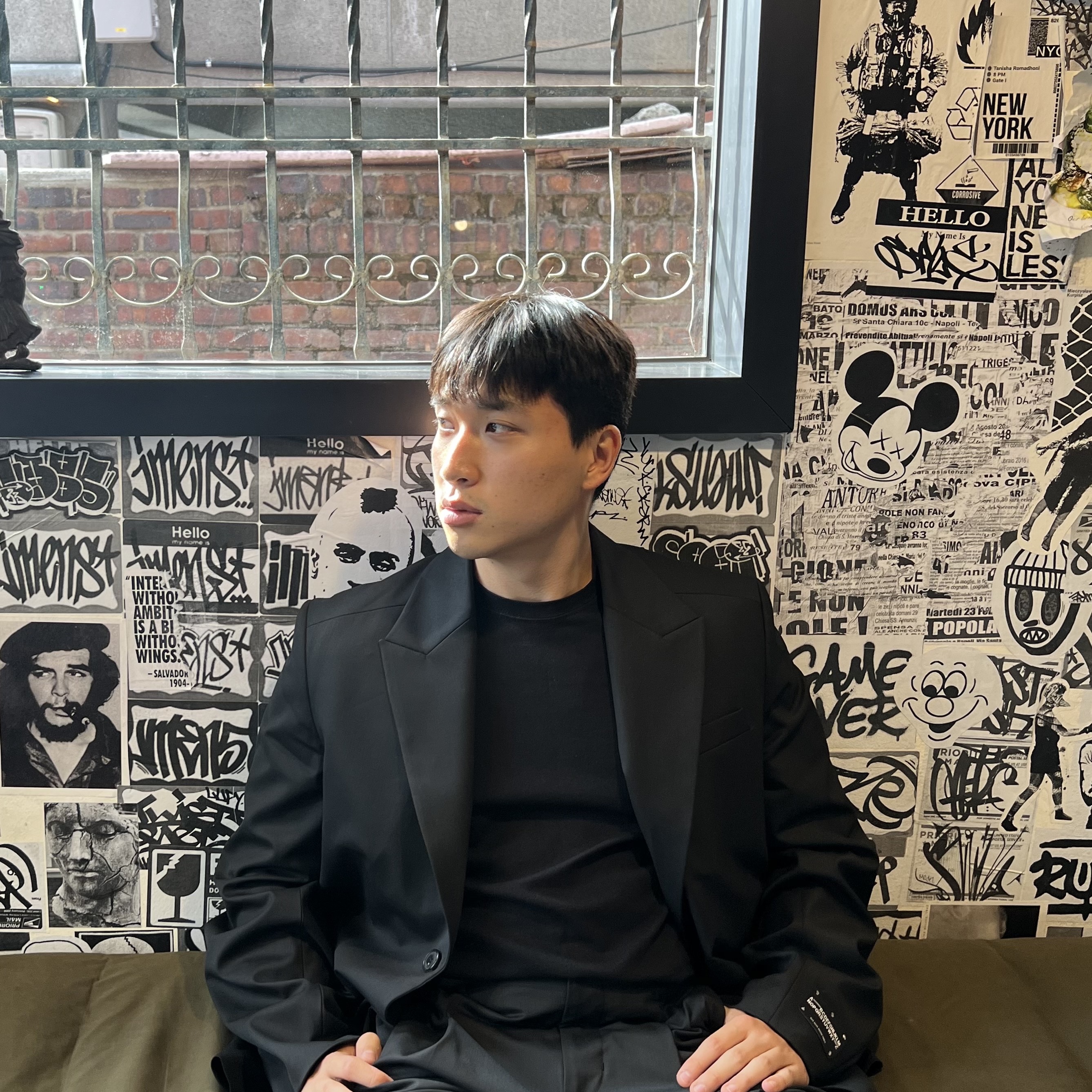Zara x Ader Error Oversize Blazer Black, Nike x Peaceminusone Air Force 1 Low Para-Noise 착용 스타일 - 2