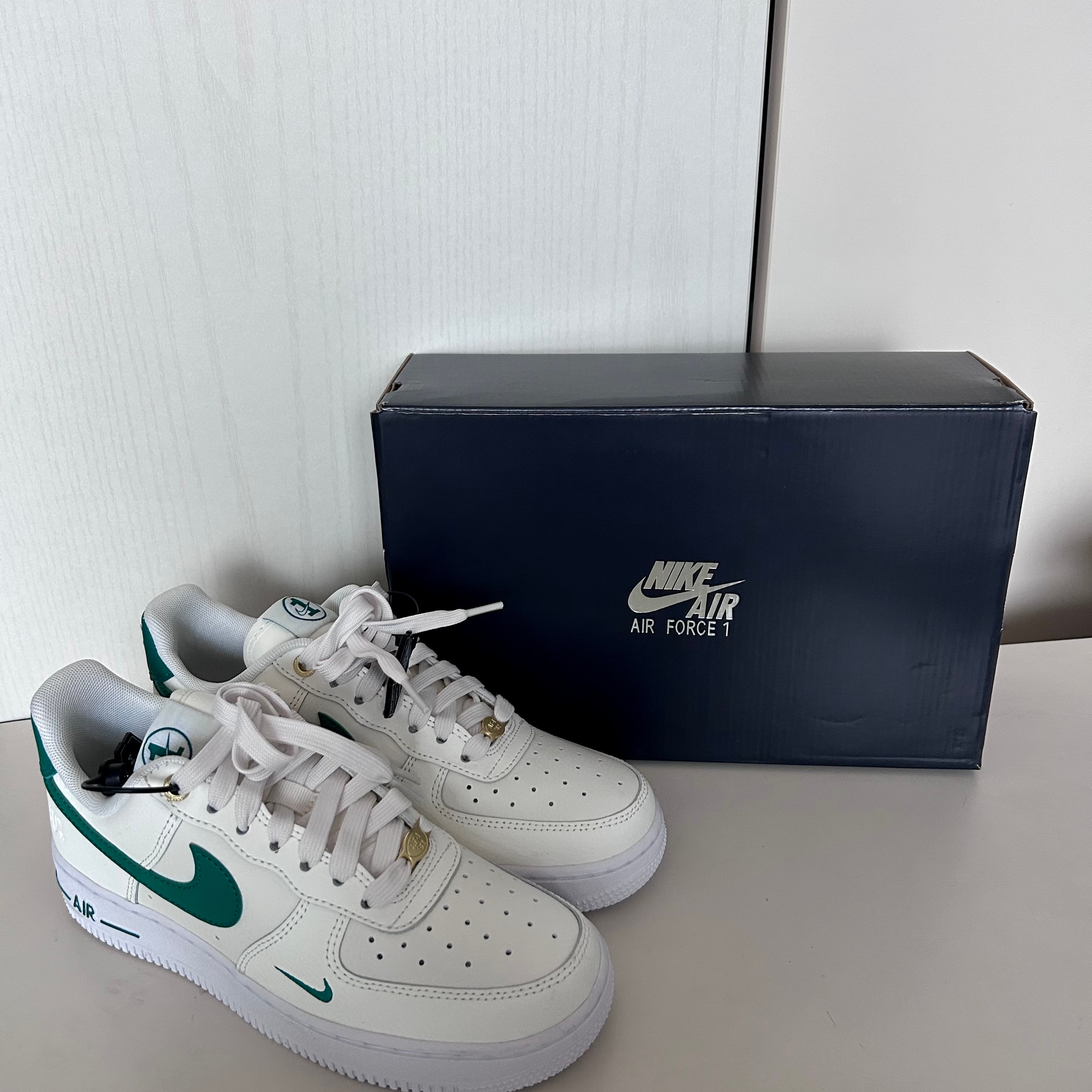 (W) Nike Air Force 1 '07 SE 40th Anniversary Join Forces Sail Malachite 착용 스타일 - 2