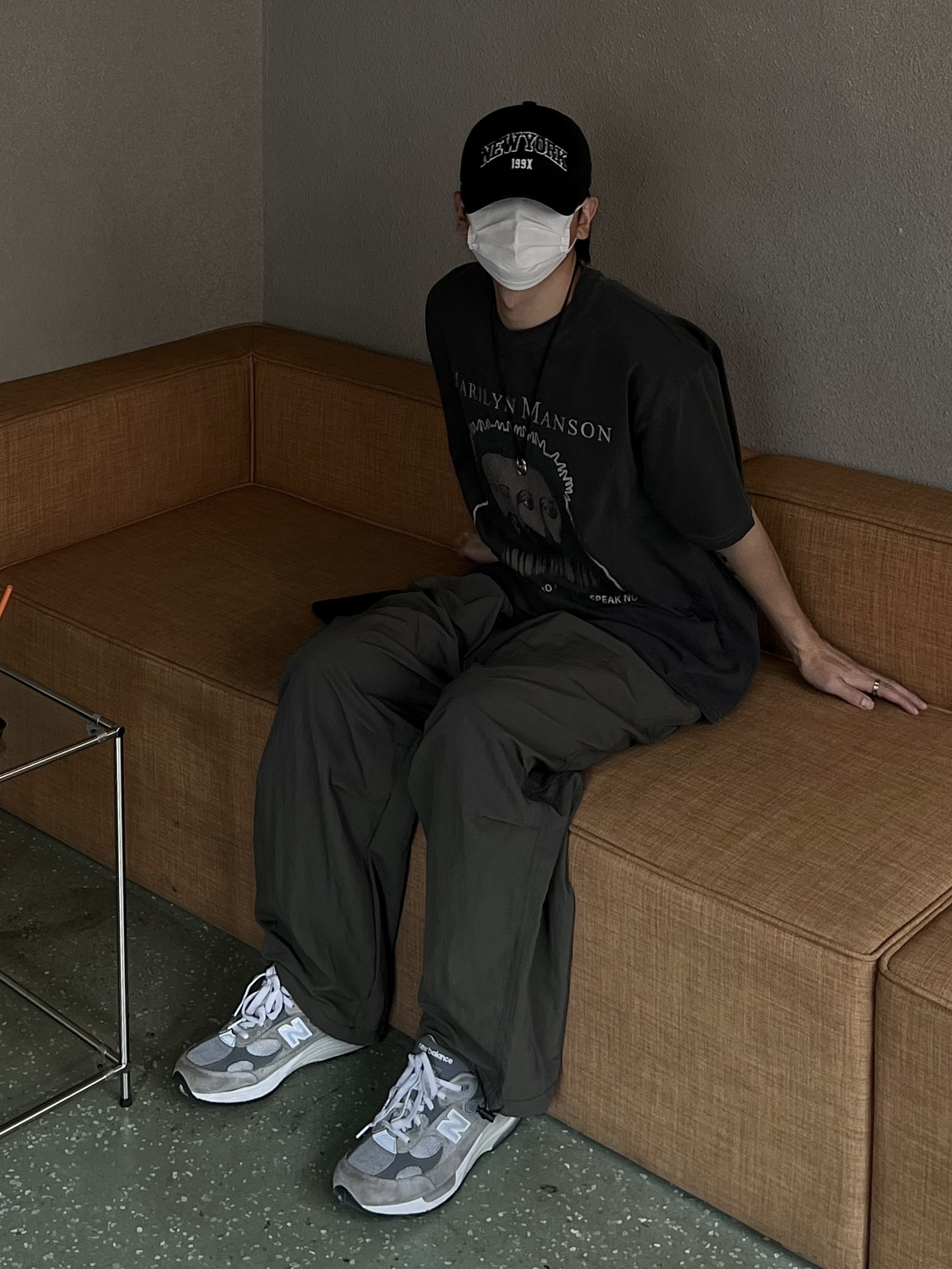 New Balance 992 Made in USA Grey - D Standard 착용 스타일 - 5