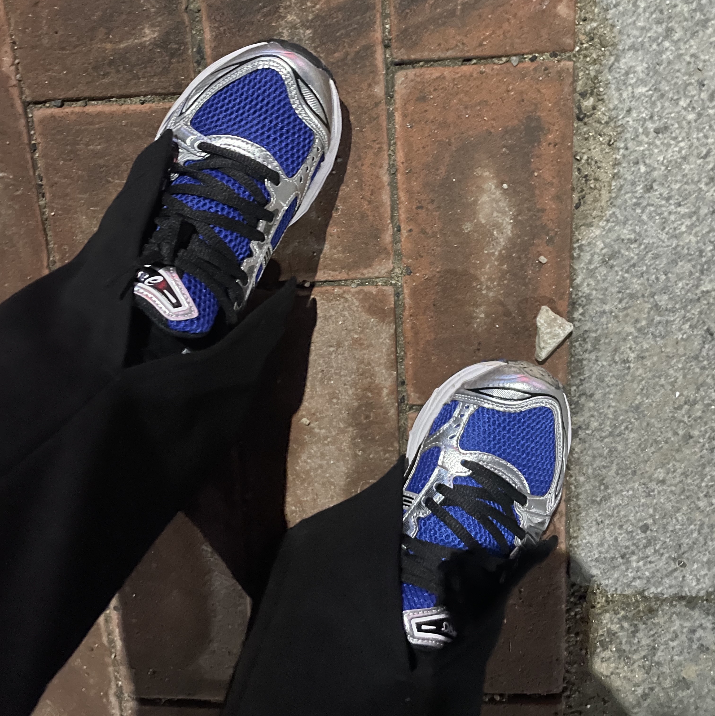 Asics Gel-Kayano 14 Monaco Blue Black 착용 스타일