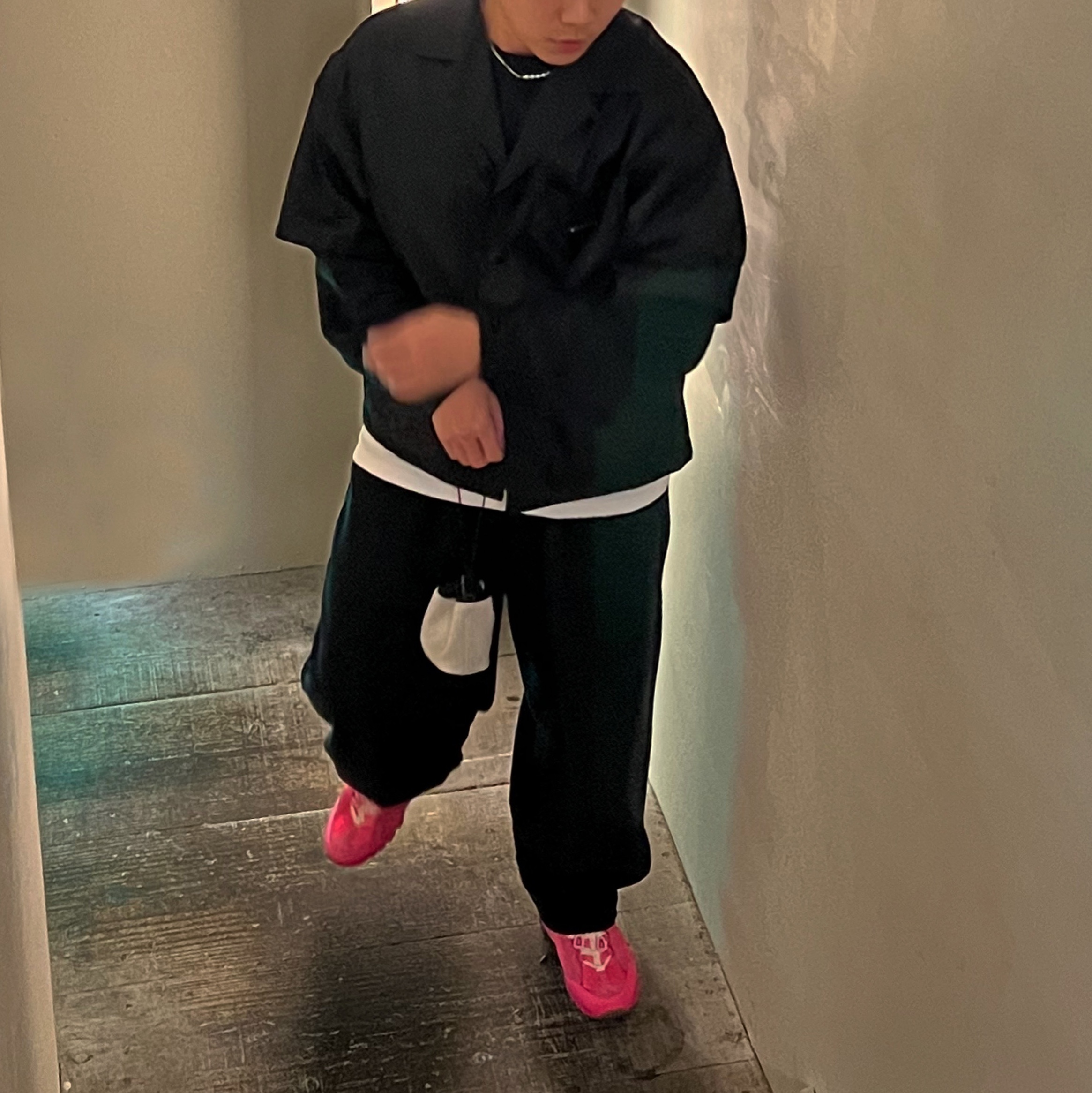 Nike x Jacquemus Air Humara LX Pink Flash 착용 스타일