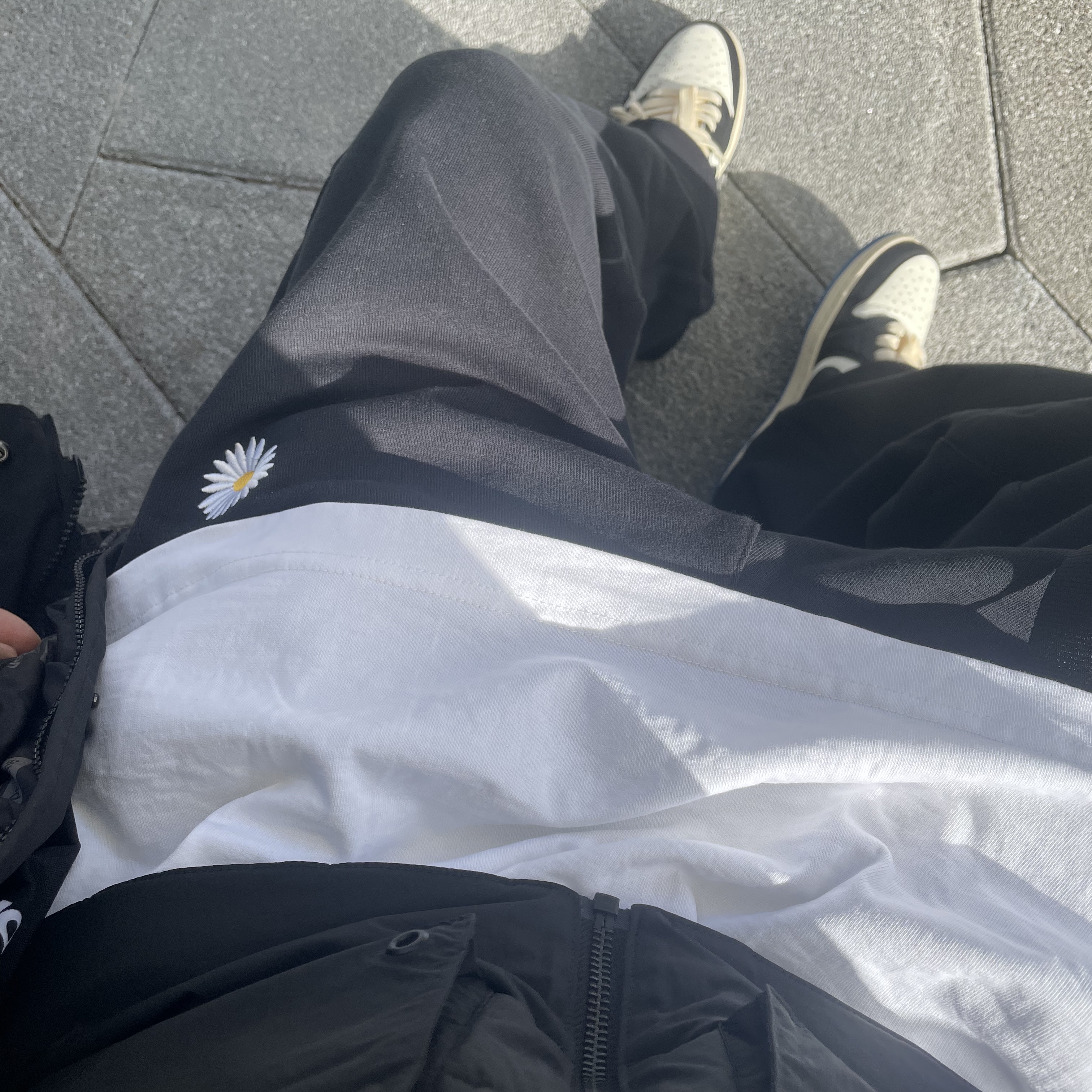 Nike x Peaceminusone Wide Pants Black (DR0096-010) 착용 스타일