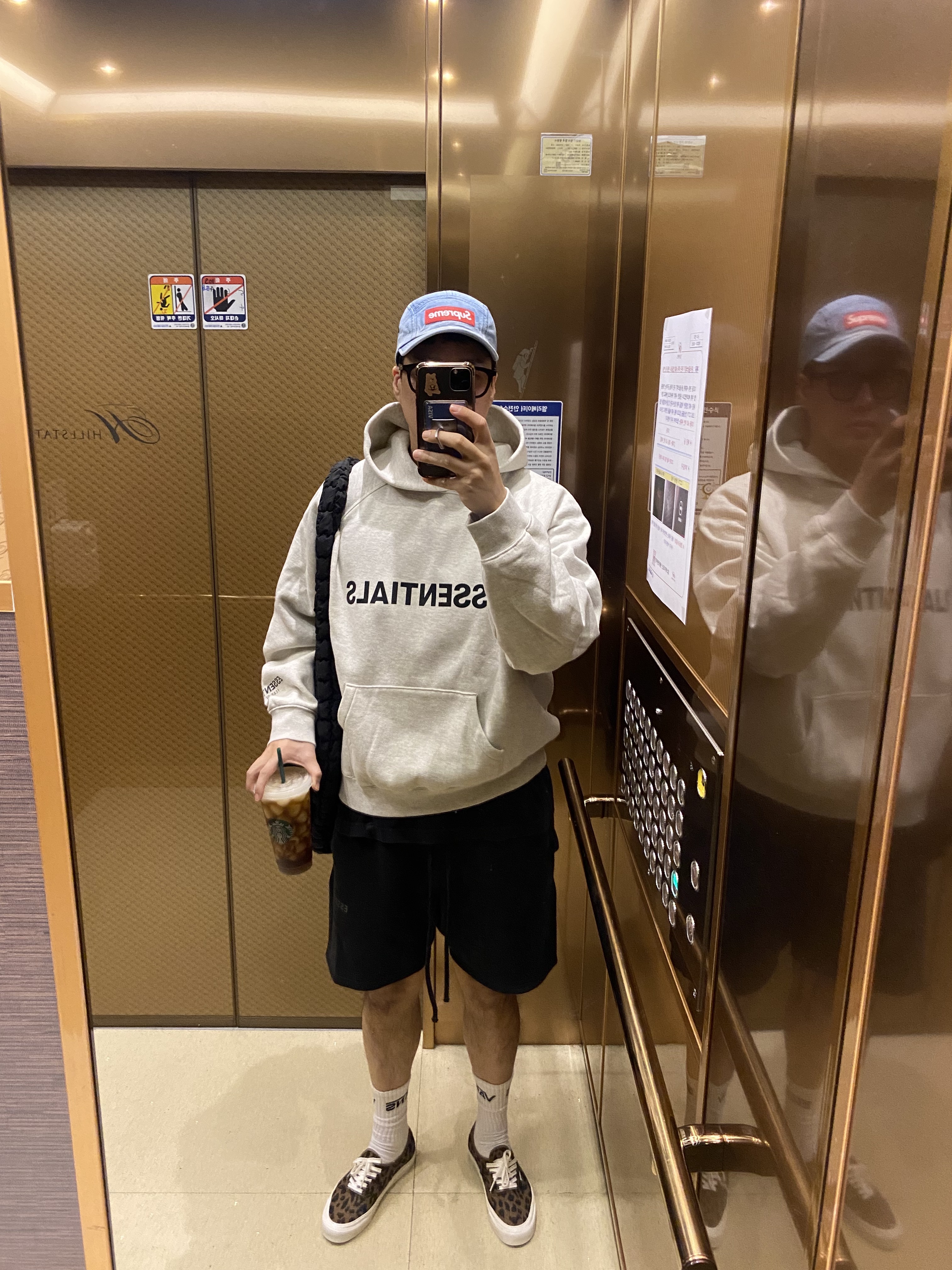 Supreme Washed Chino Twill Camp Cap Denim - 21FW 착용 스타일