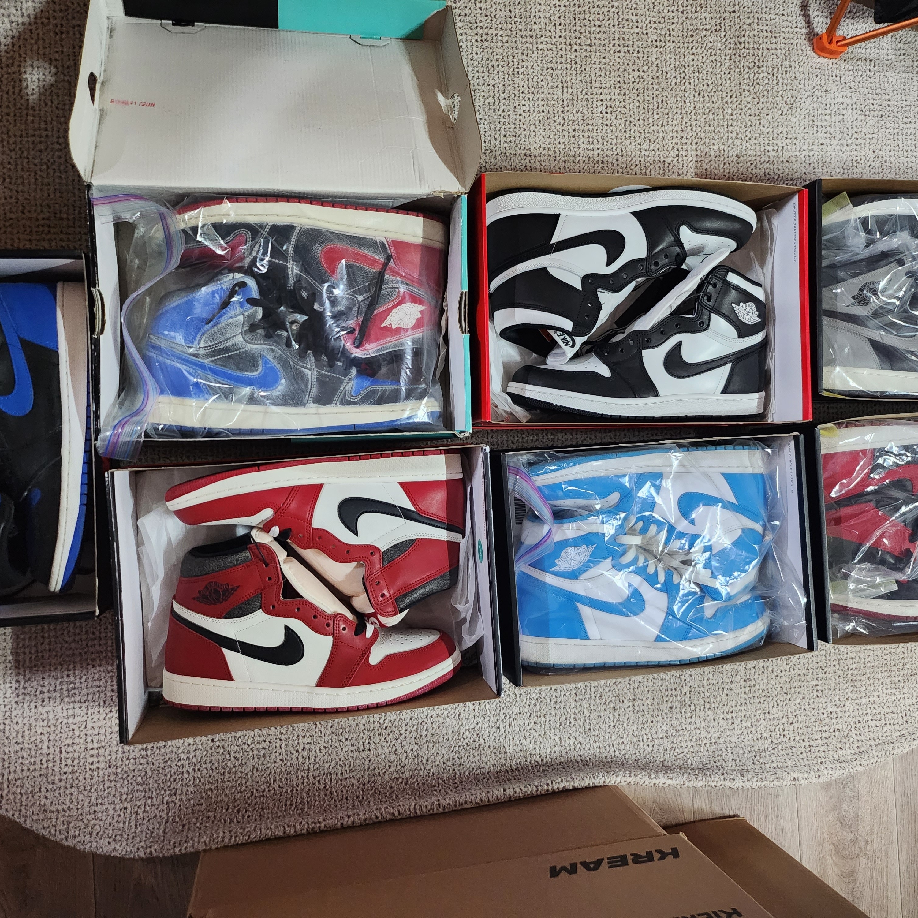 Jordan 1 Retro High OG Chicago 2022, Jordan 1 High 85 Black White 착용 스타일