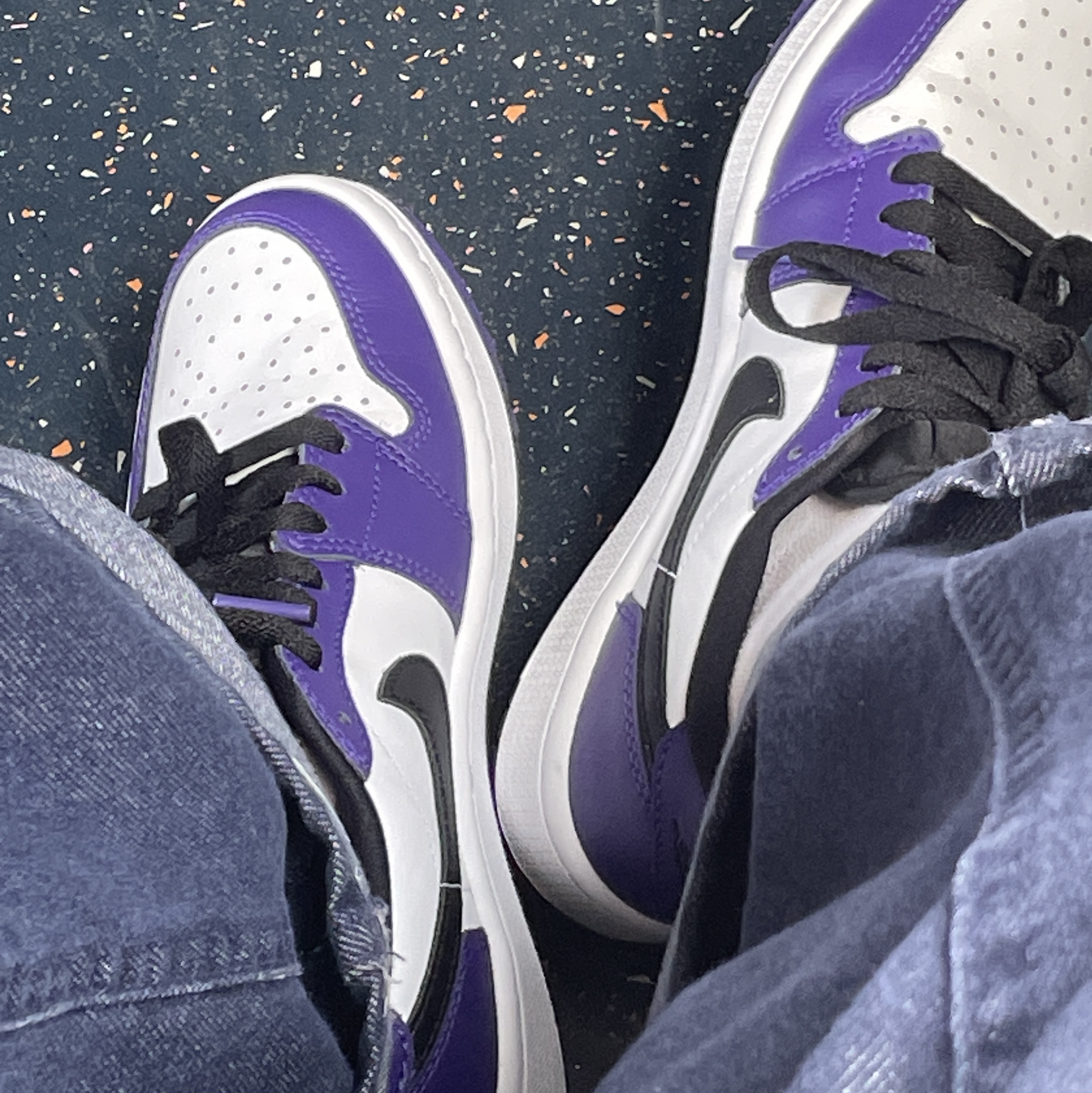 Jordan 1 Low Golf Court Purple 착용 스타일