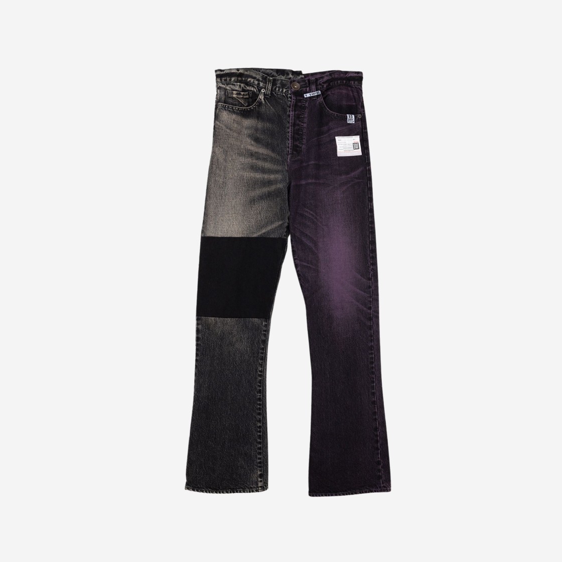 Maison Mihara Yasuhiro 2-Toned Denim Pants Black 상세 이미지 1