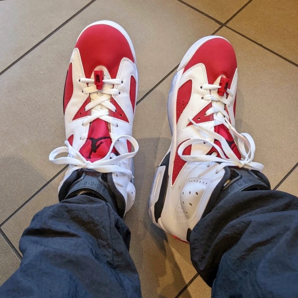 Jordan 6 Retro Carmine 2021 착용 스타일