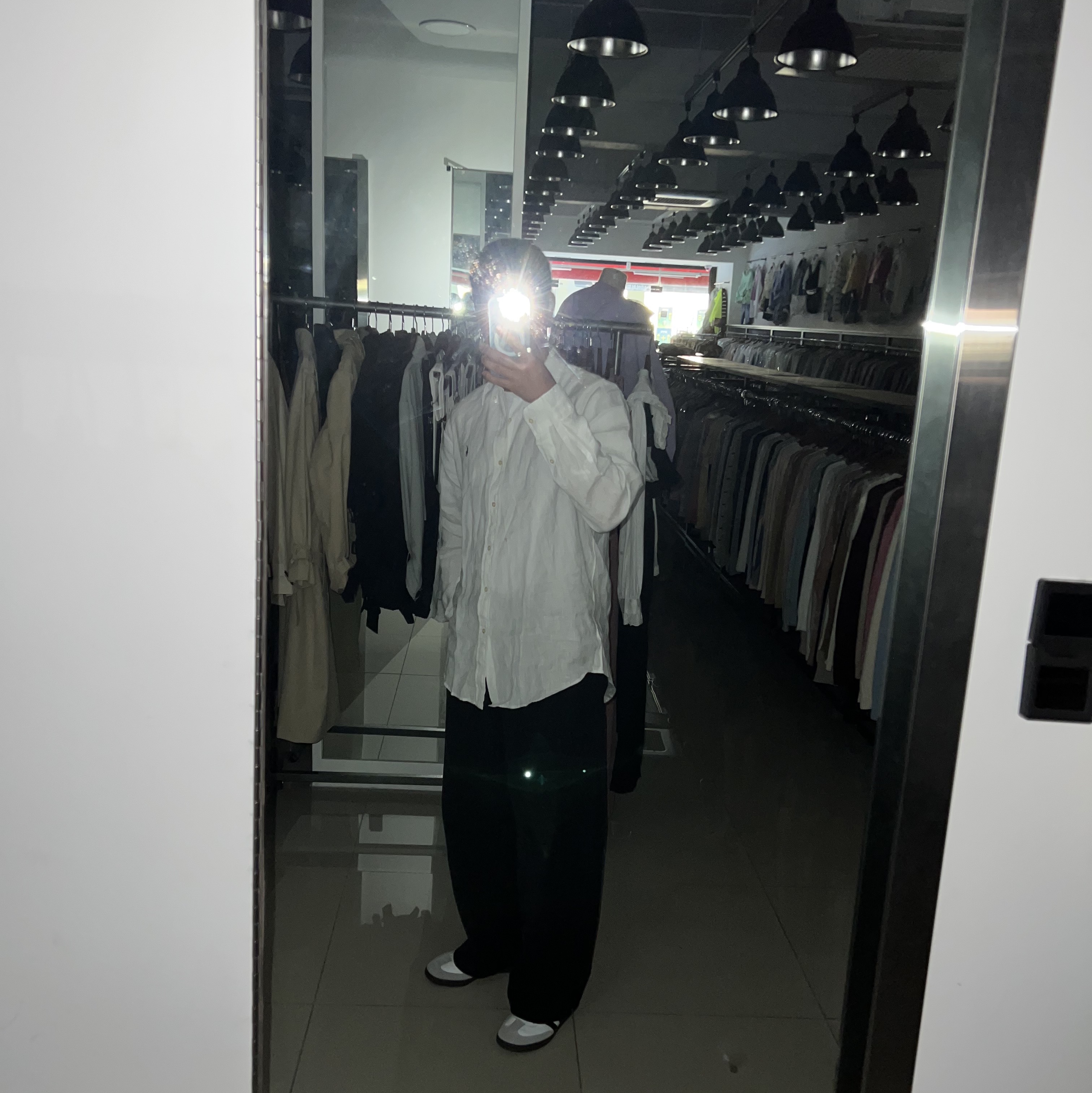 Adidas Samba OG Cloud White 착용 스타일 - 1