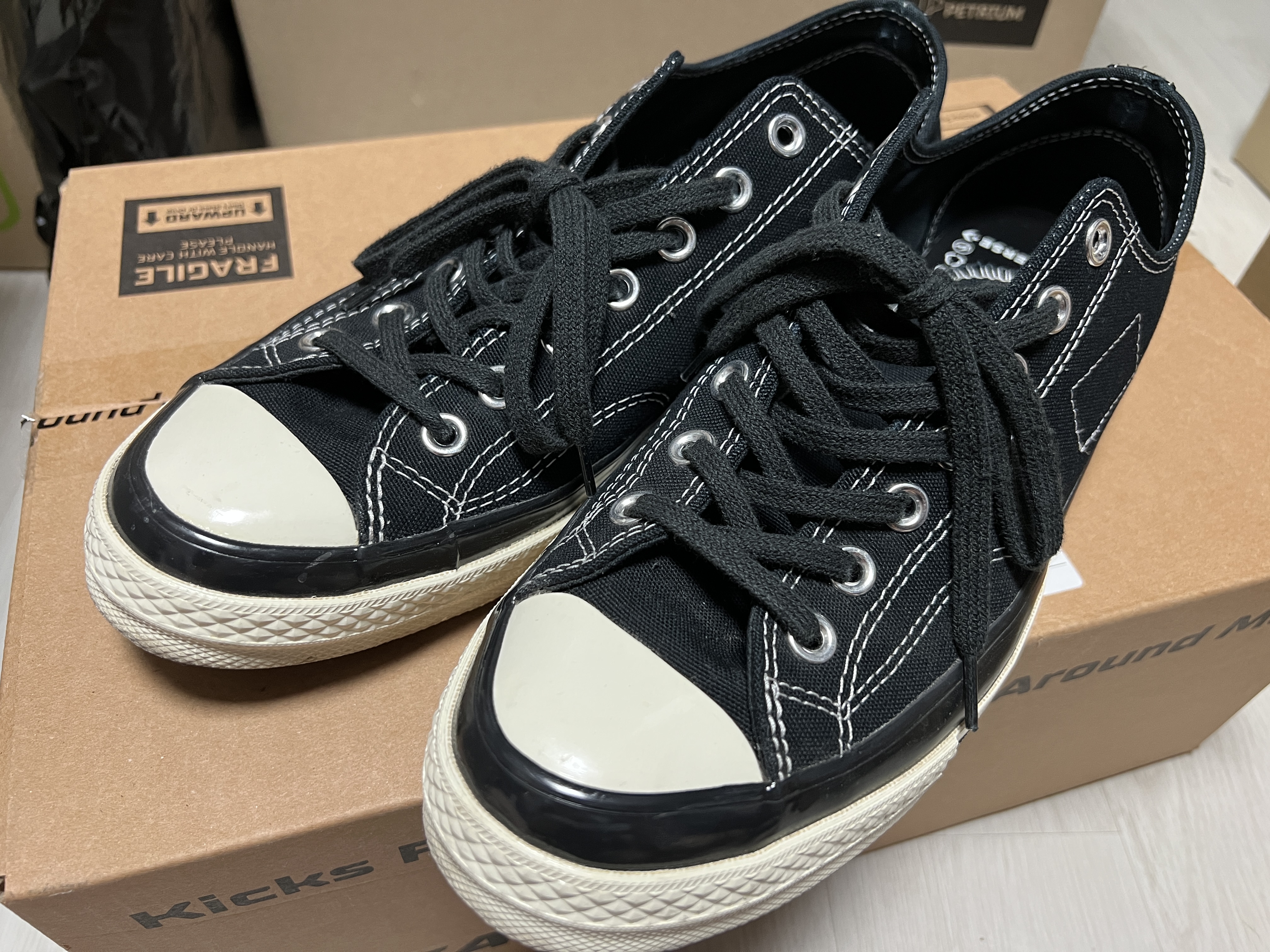 Converse x Moncler x Fragment Chuck 70 Ox Black 착용 스타일