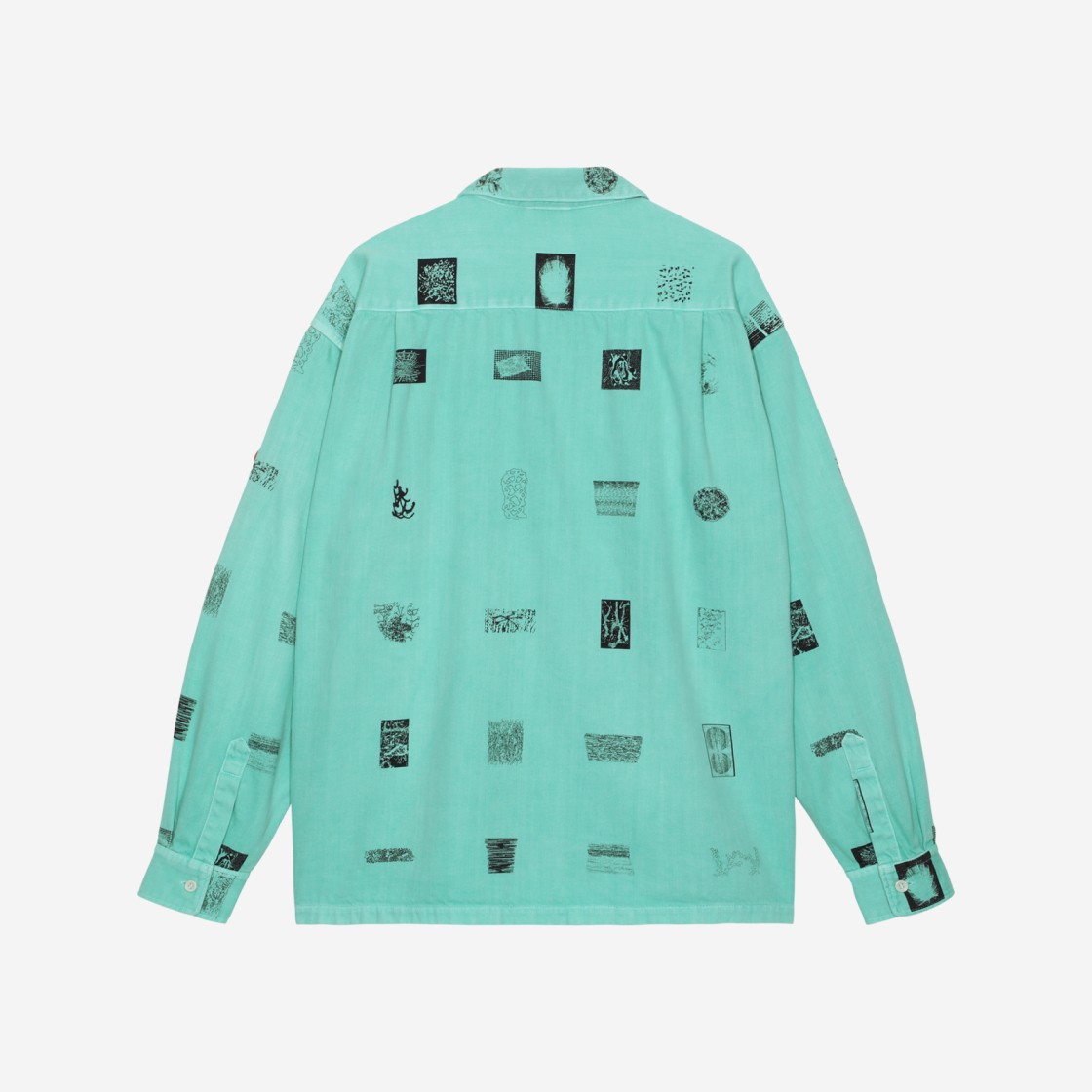 Cav Empt Overdye FK Sheets Open Shirt Green - 23SS 상세 이미지 2