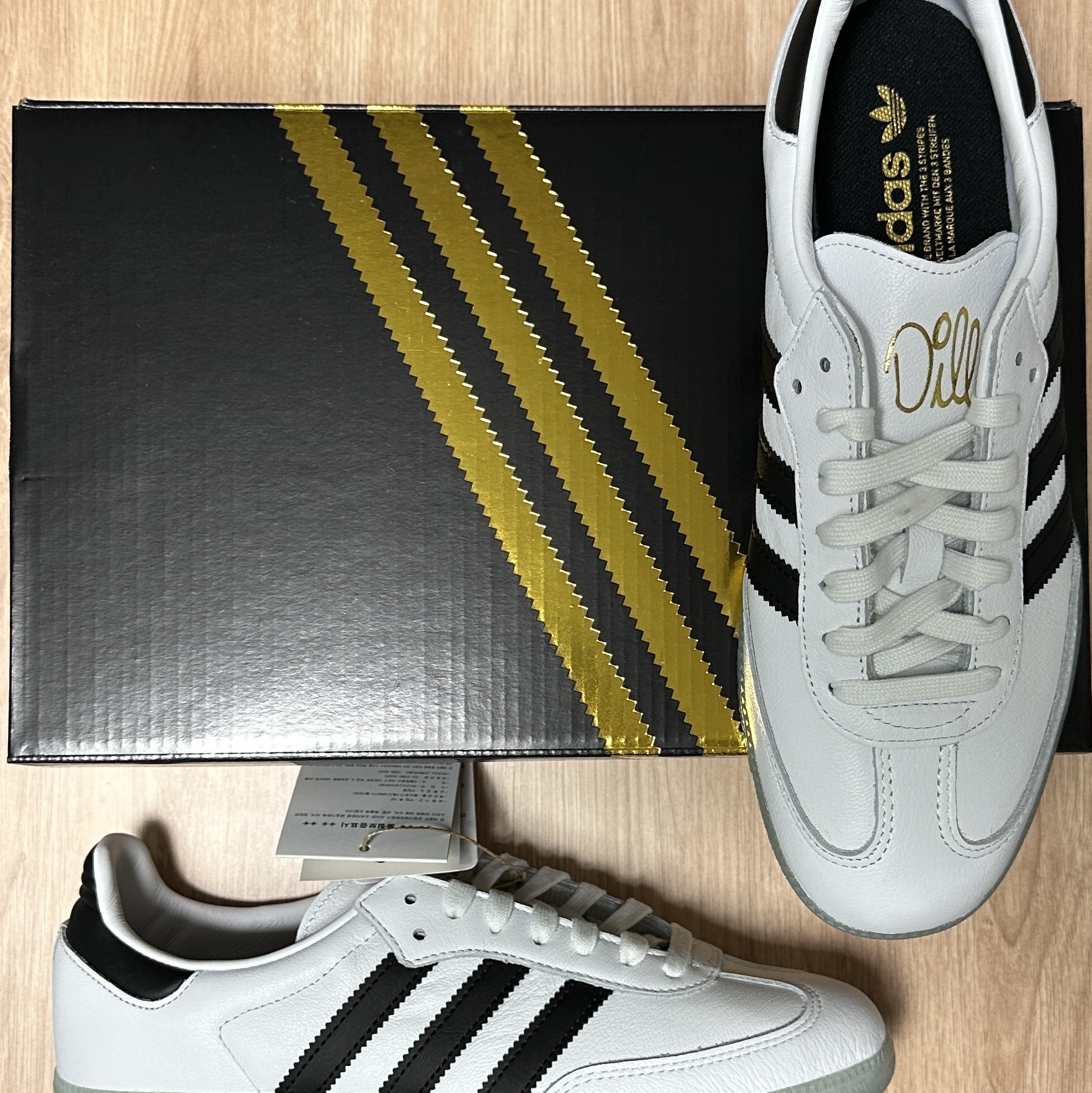 Adidas x Dill Samba White Black 착용 스타일