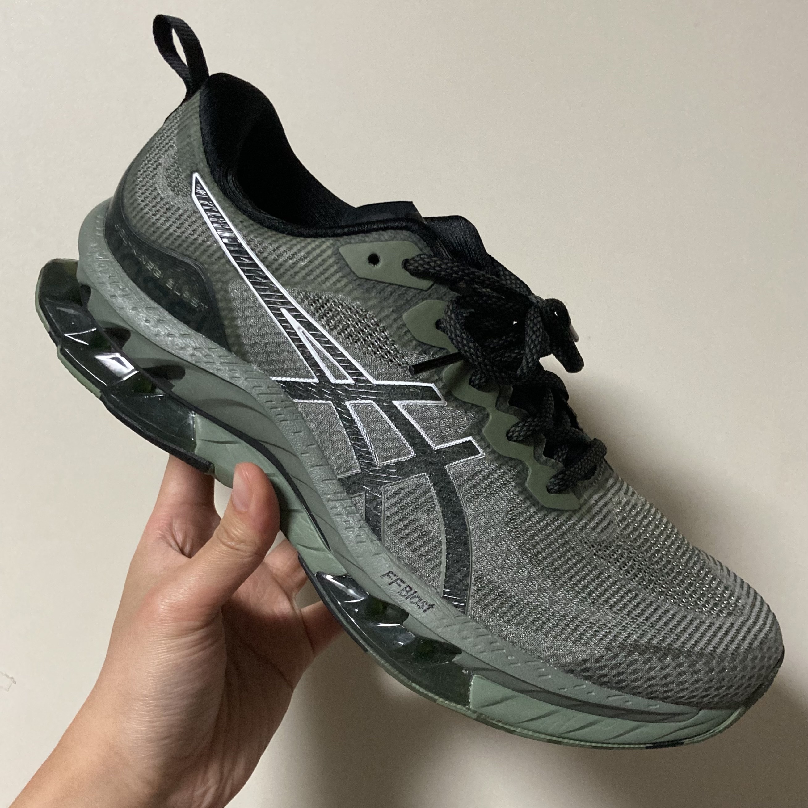 Asics Gel-Kinsei Blast LE Linchen Green White 착용 스타일
