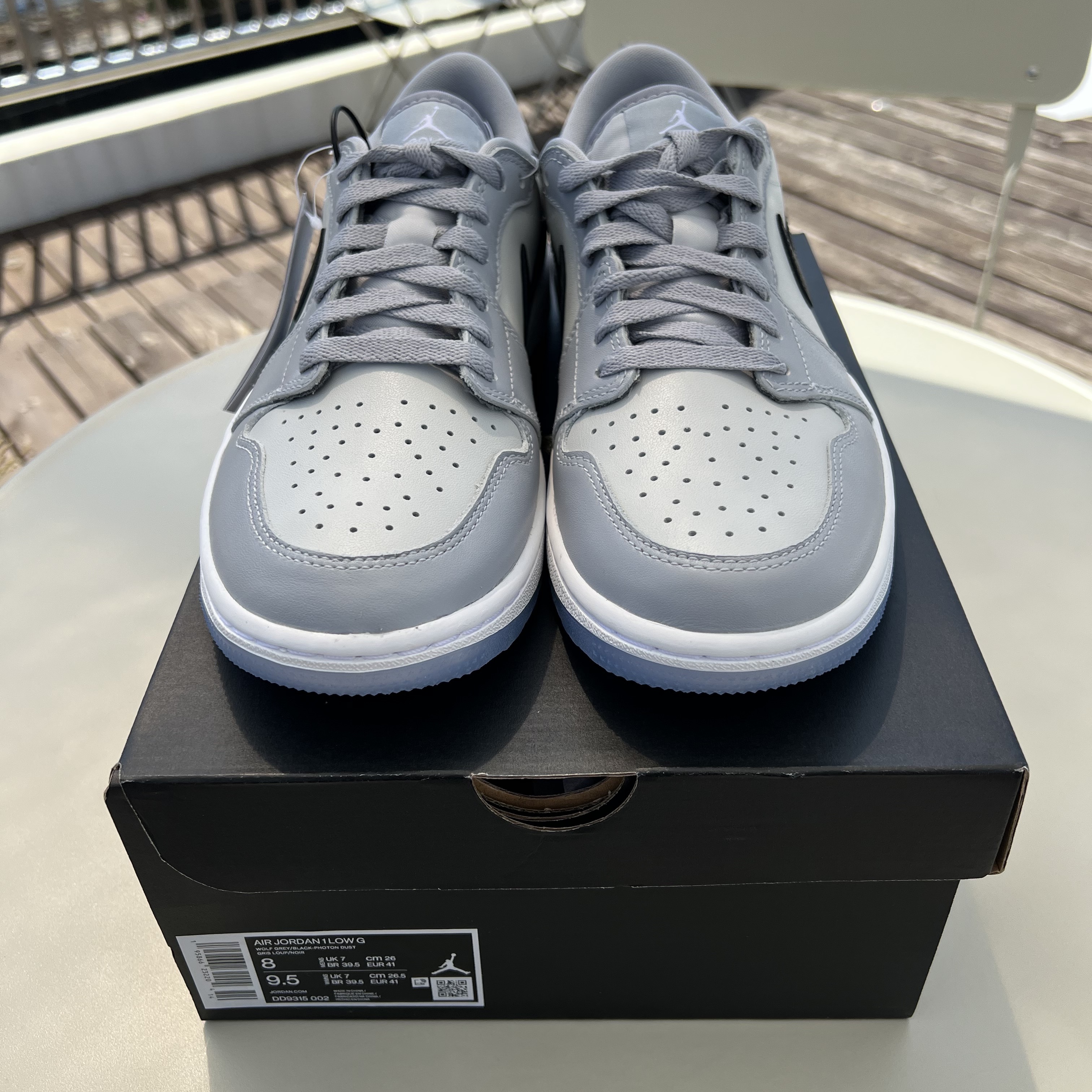 Jordan 1 Low Golf Wolf Grey 착용 스타일 - 3