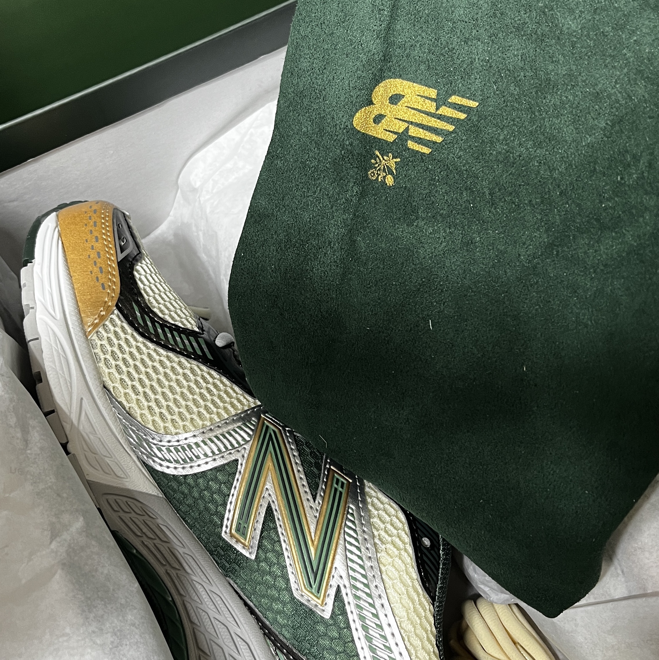New Balance x Aime Leon Dore 860v2 Green 착용 스타일
