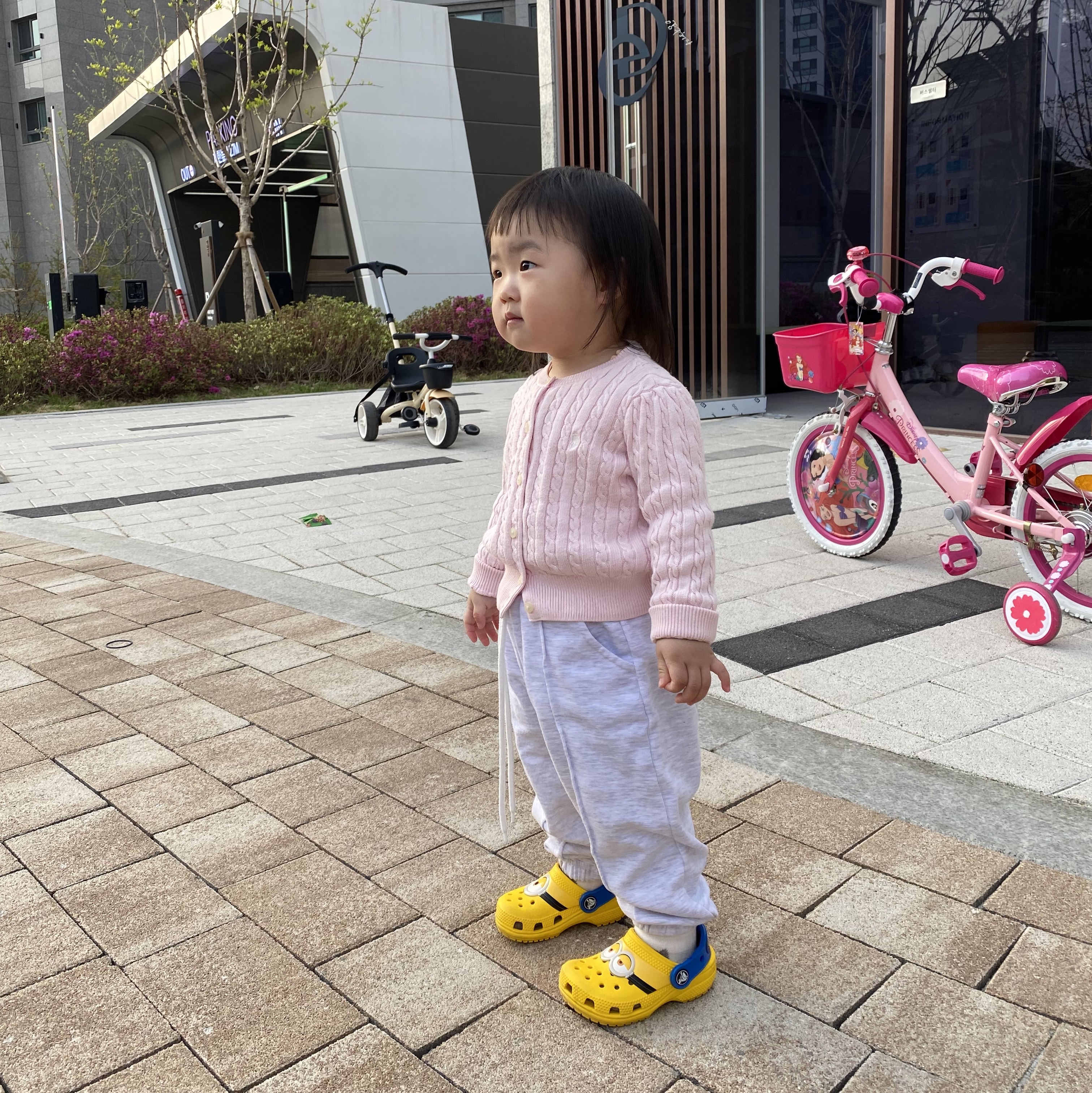 [30% 적립] Polo Ralph Lauren Children Mini Cable Cotton Cardigan Pink 착용 스타일 - 1