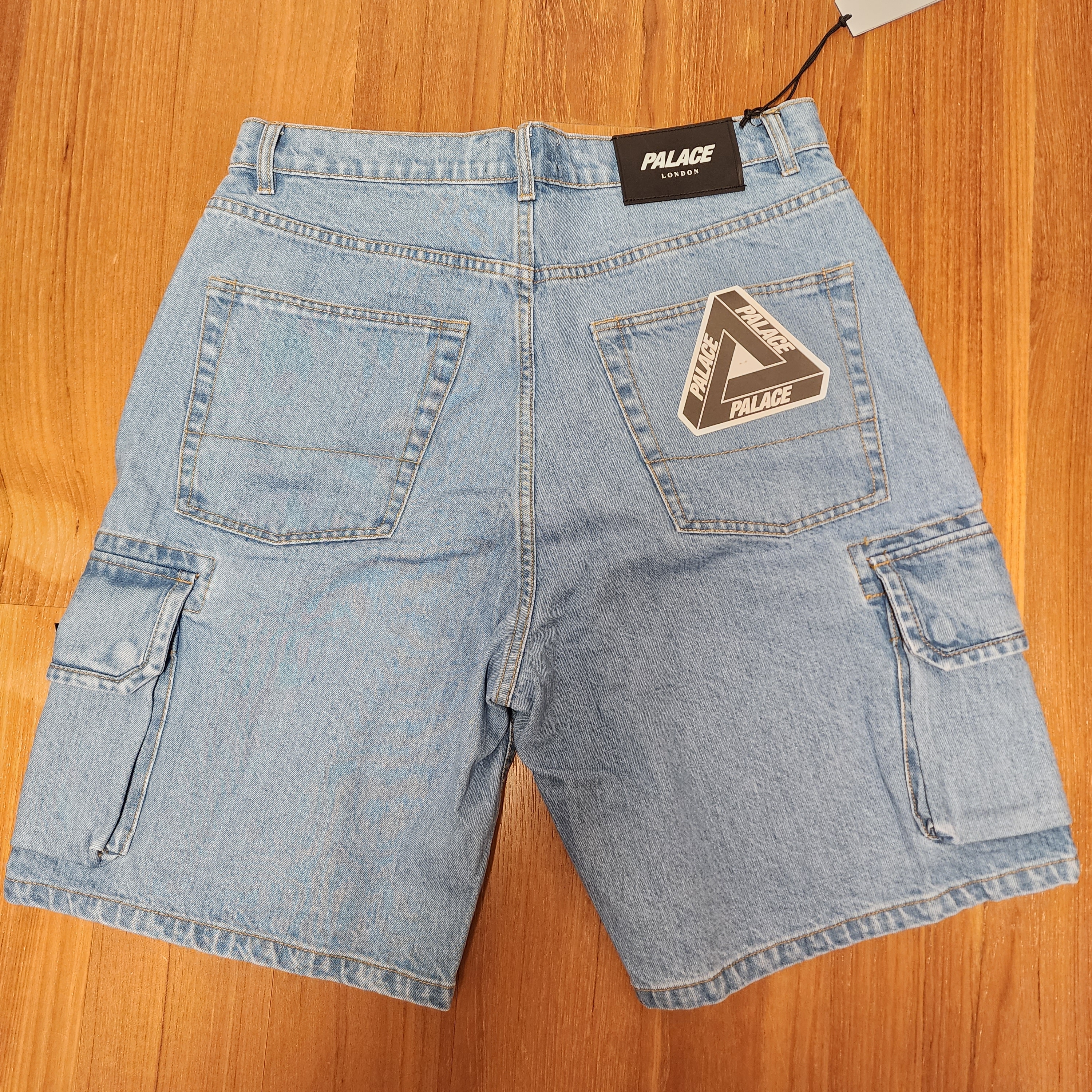 Palace Baggy Cargo Short Denim - 23SS 착용 스타일 - 2