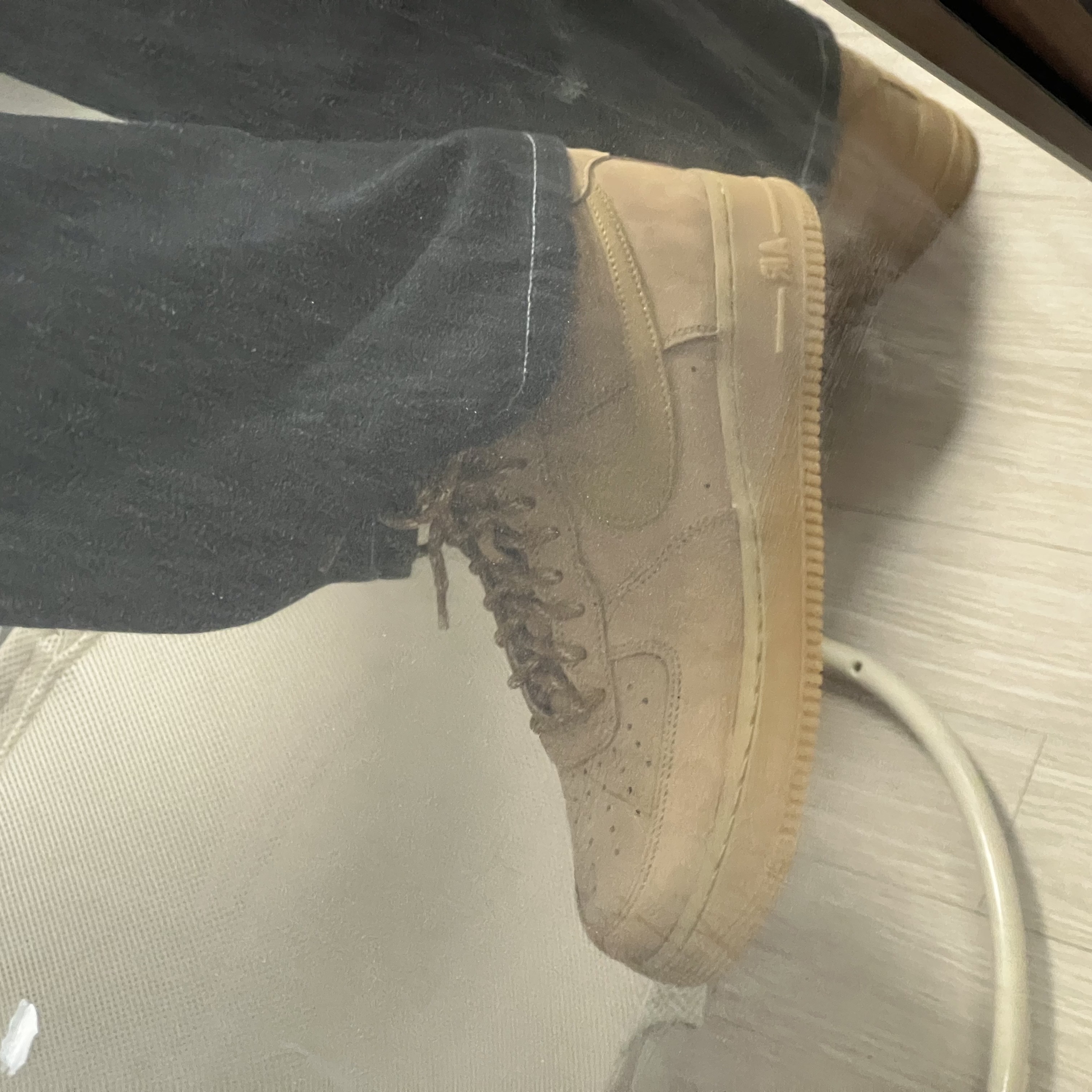 Nike Air Force 1 '07 WB Flax 착용 스타일 - 2