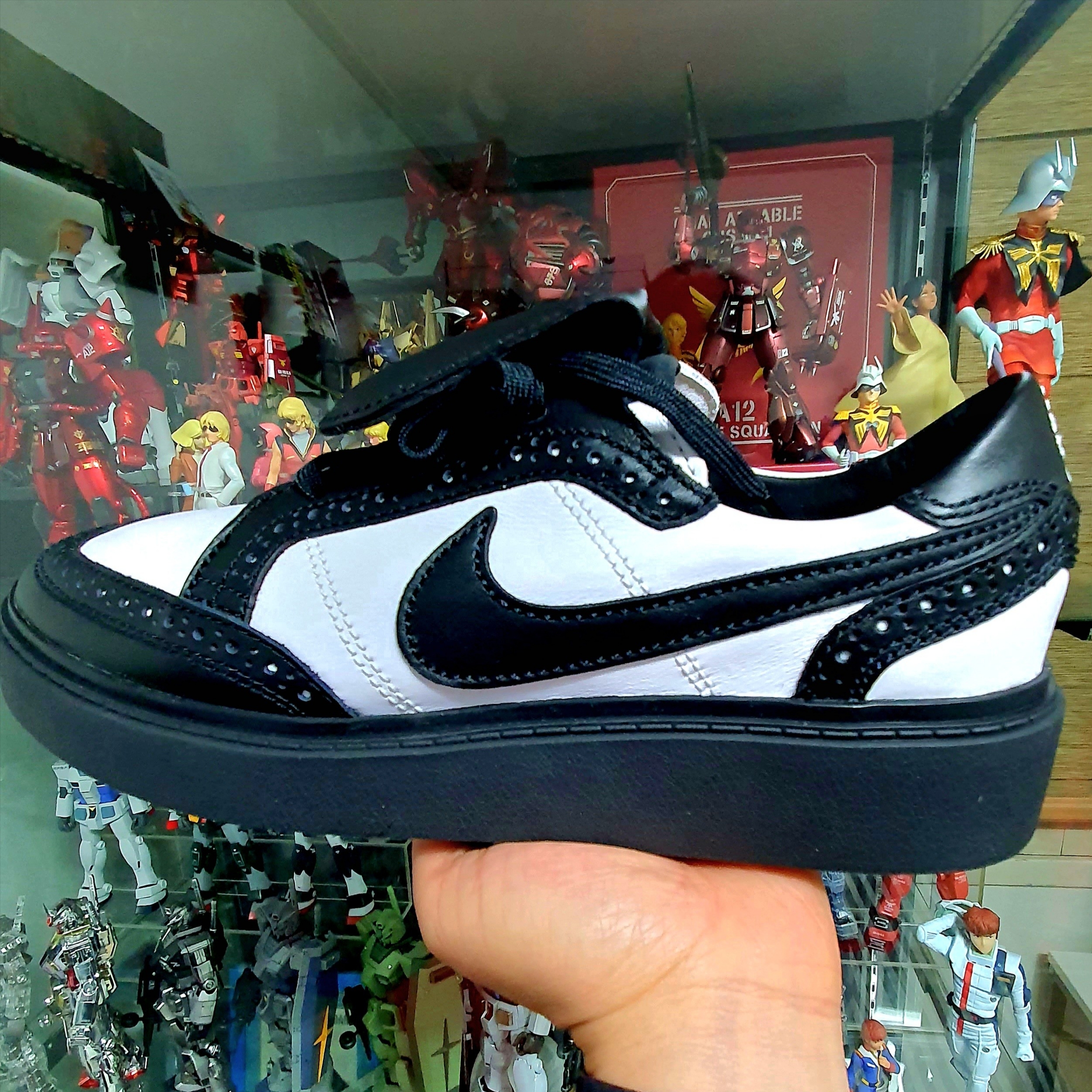 Nike x Peaceminusone Kwondo1 Black and White 착용 스타일
