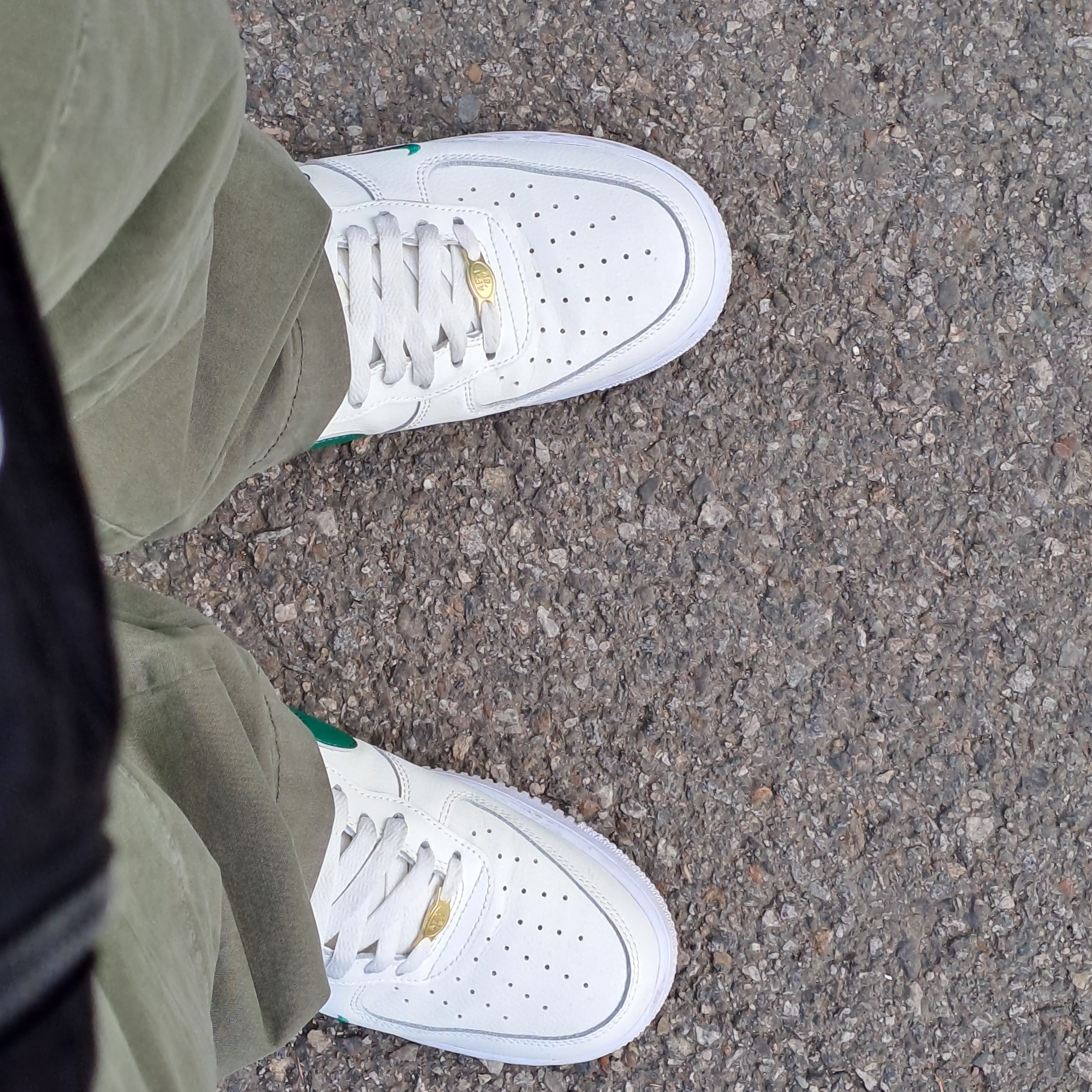 Nike Air Force 1 '07 LV8 40th Anniversary Join Forces Sail Malachite 착용 스타일