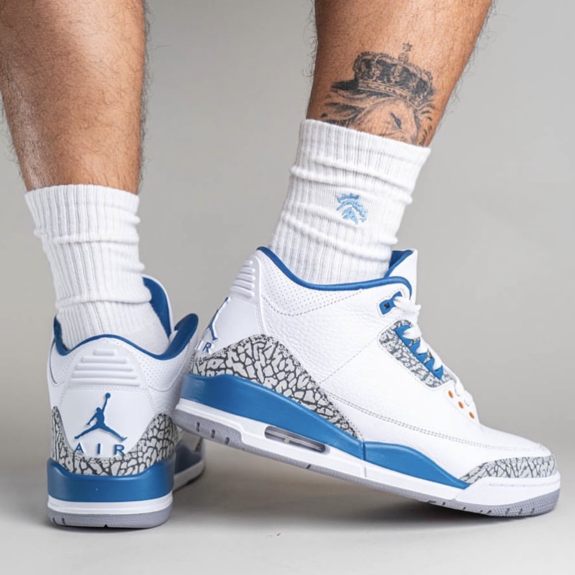 Jordan 3 Retro True Blue and Copper 착용 스타일 - 4