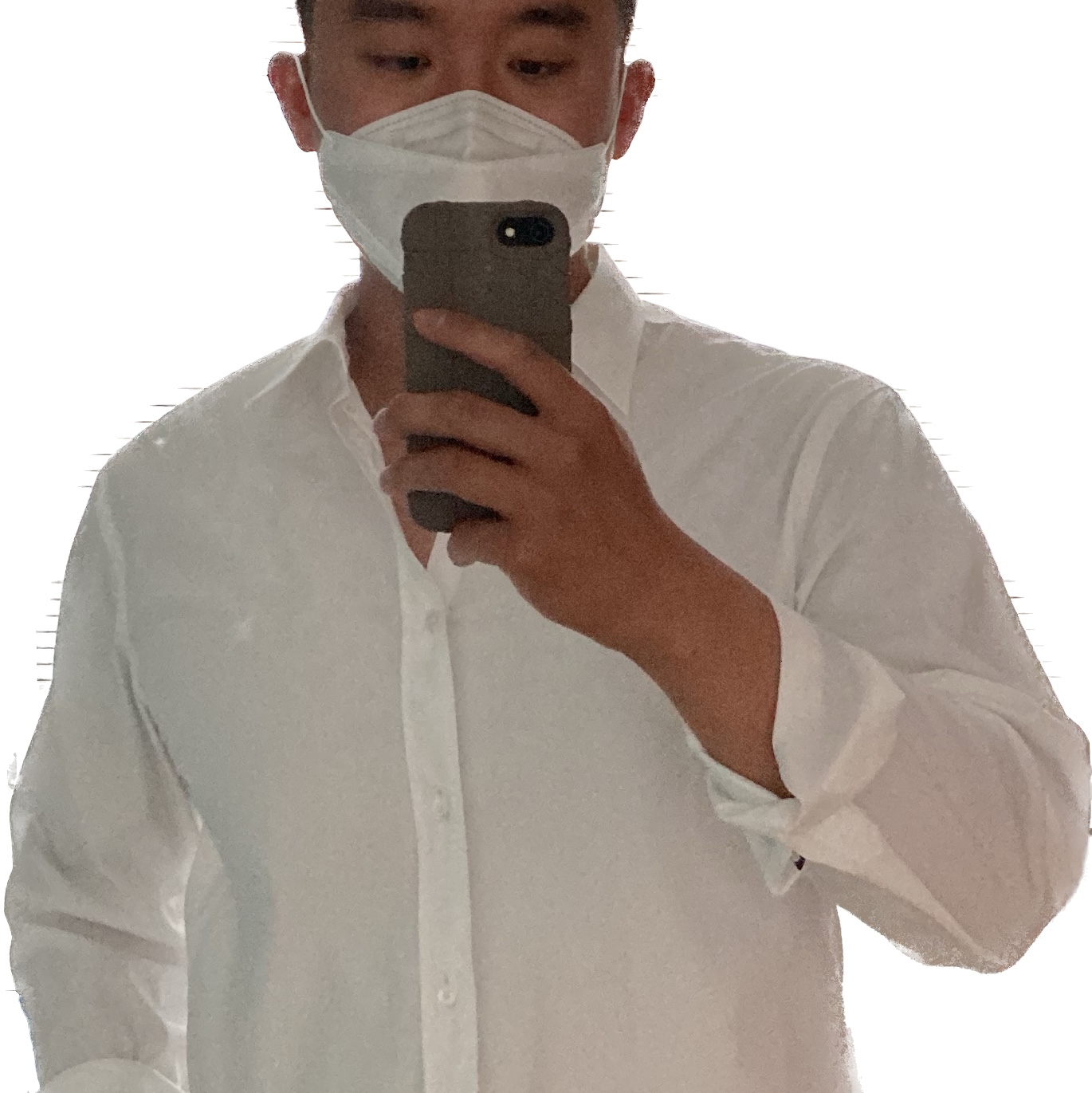 (W) Burberry Monogram Motif Cotton Oversized Shirt Optic White 착용 스타일