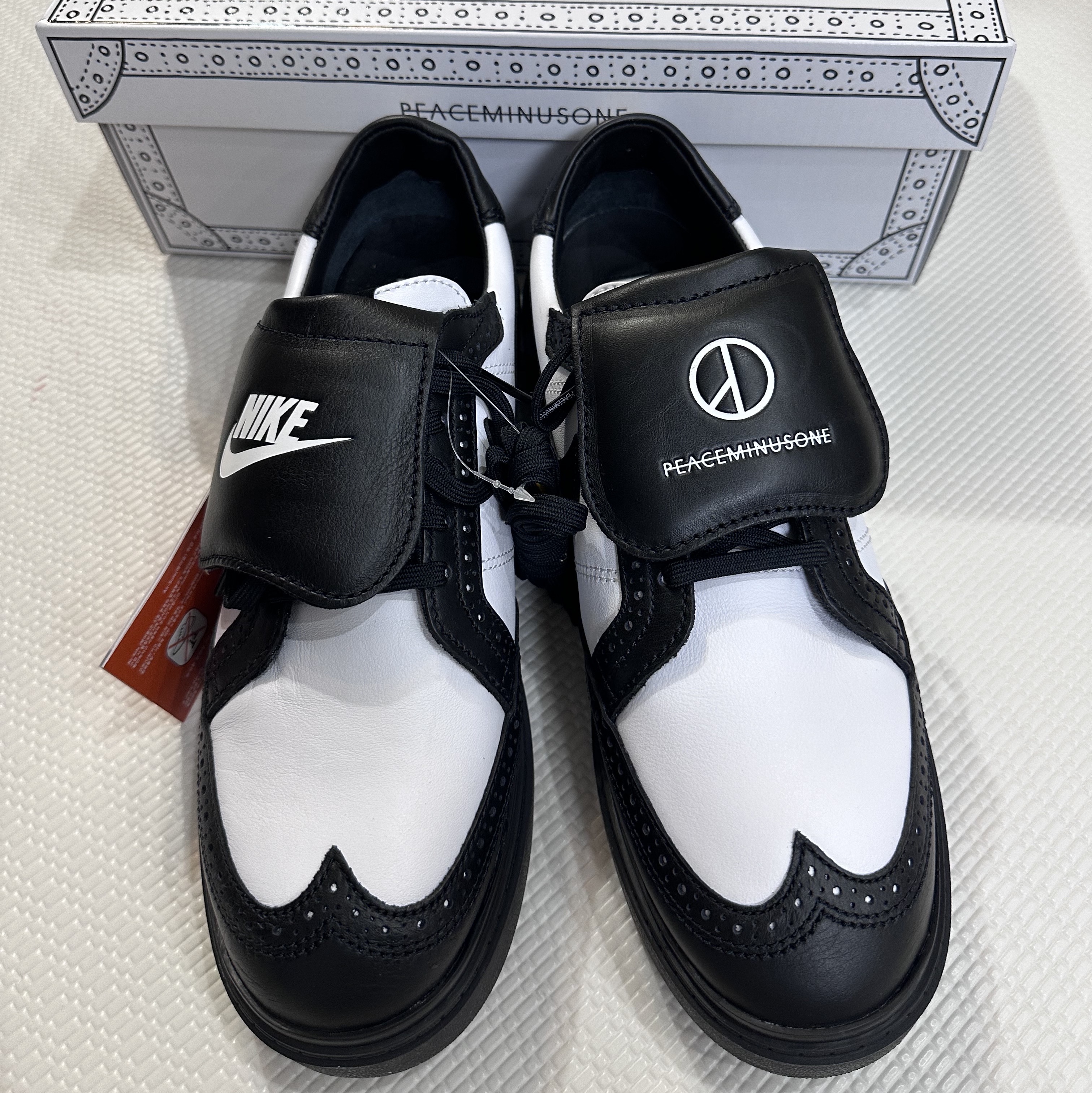 Nike x Peaceminusone Kwondo1 Black and White, Nike x Peaceminusone LS T-Shirt Black (DR0098-010) 착용 스타일 - 1