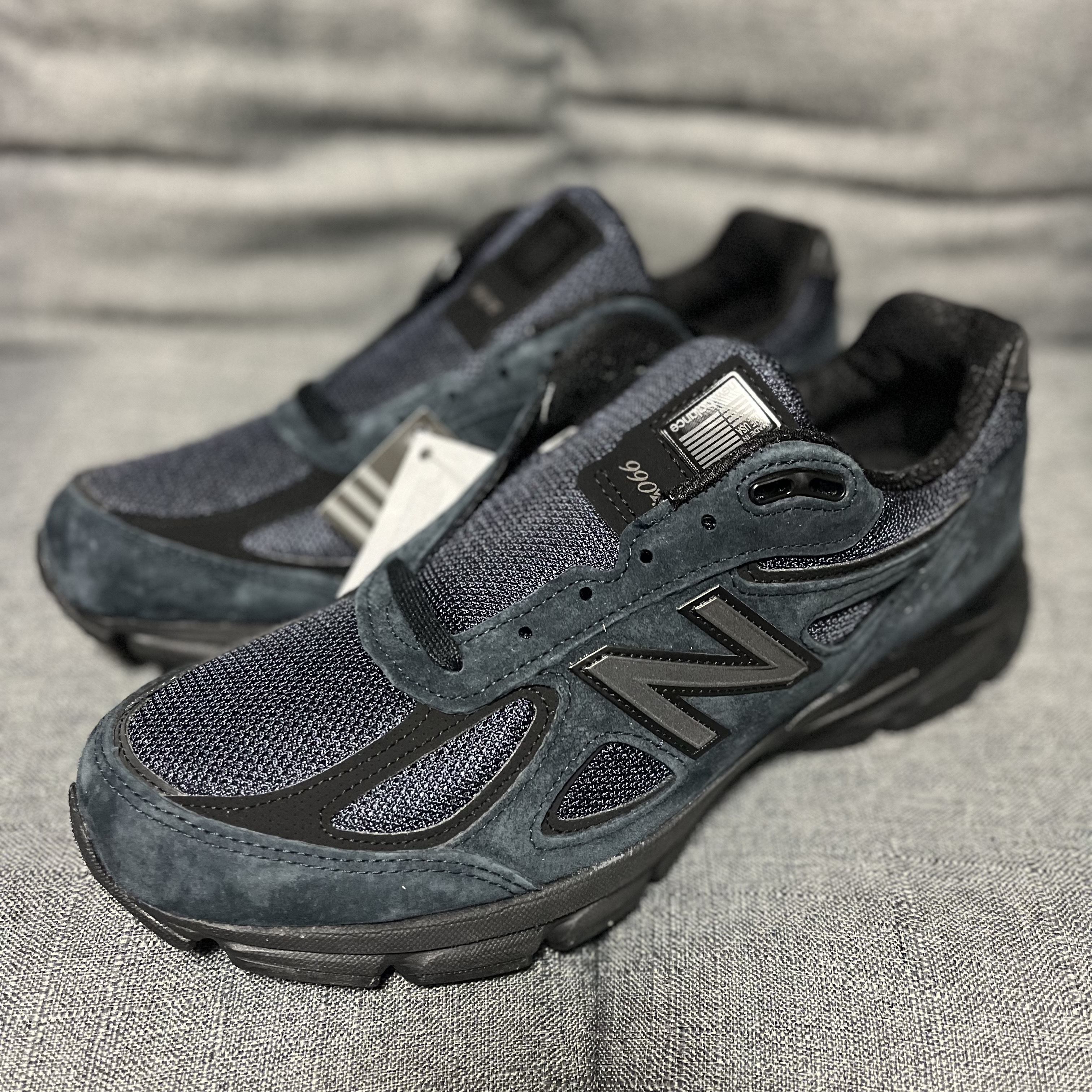 New Balance x JJJJound 990v4 Navy 착용 스타일