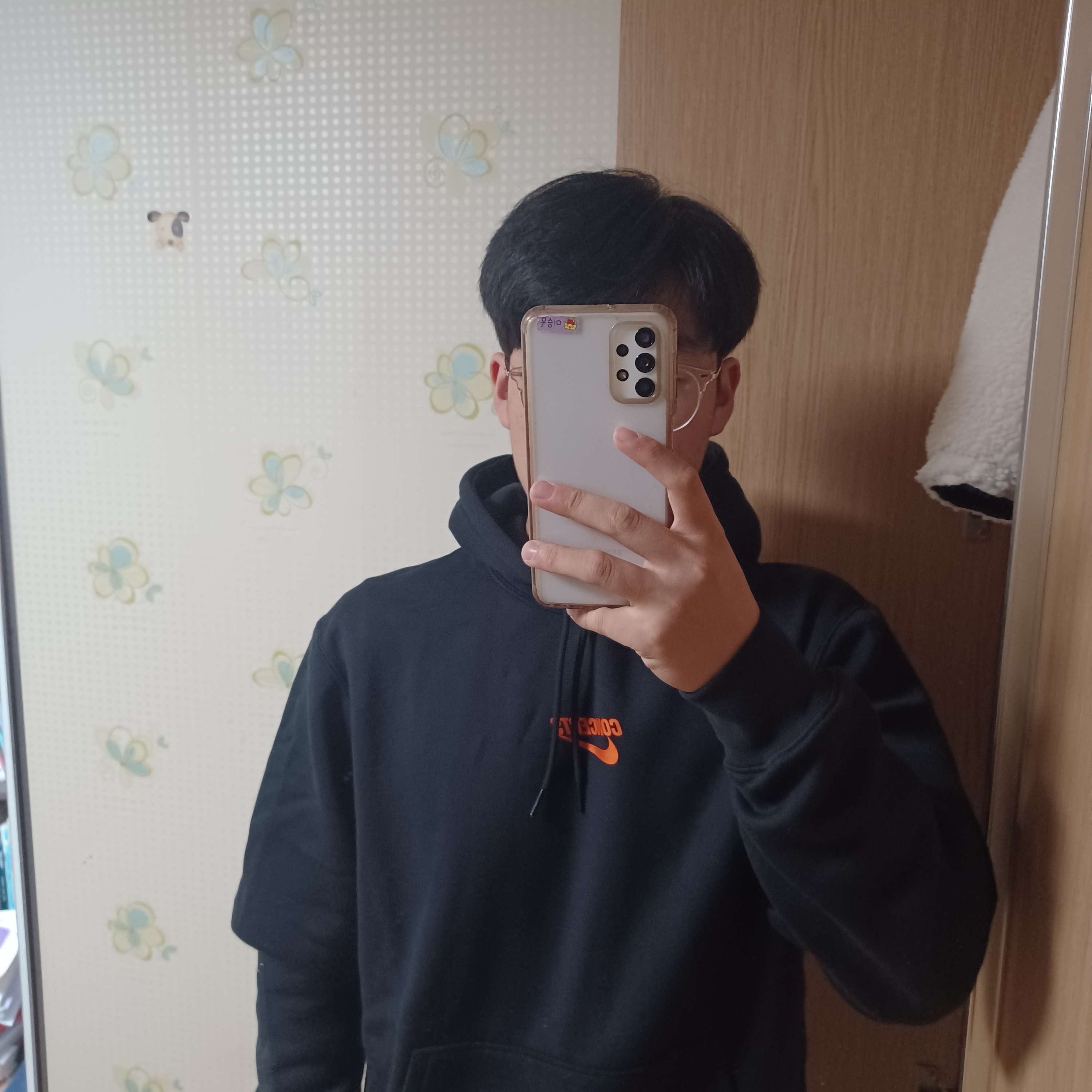 Nike x Concepts SB Fleece Hoodie Black - Asia 착용 스타일