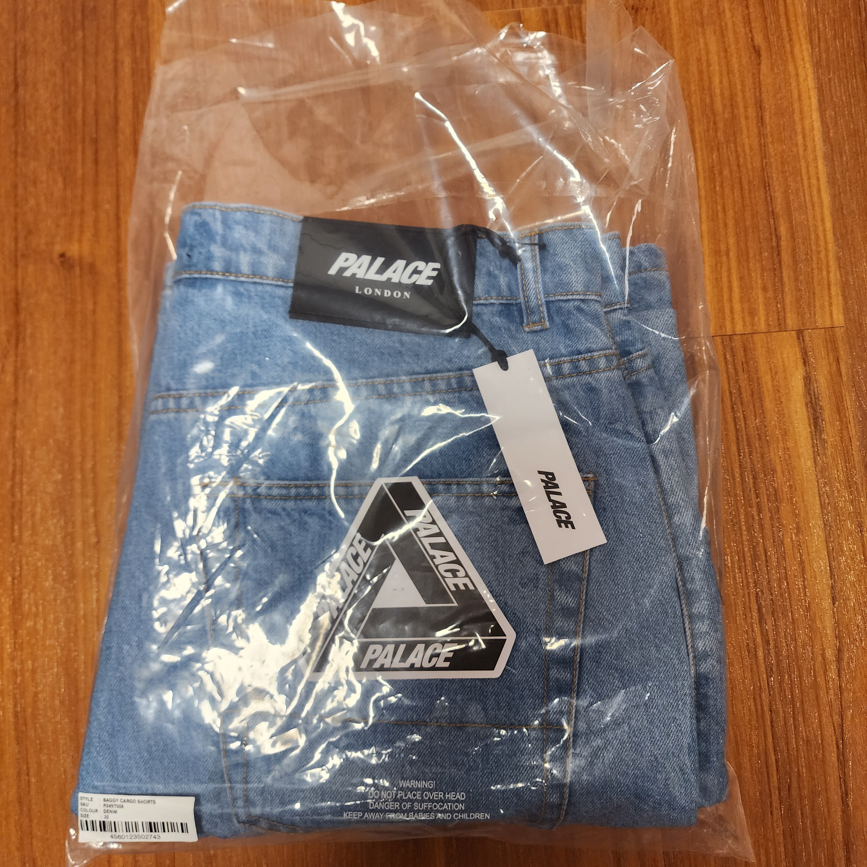Palace Baggy Cargo Short Denim - 23SS 착용 스타일 - 4