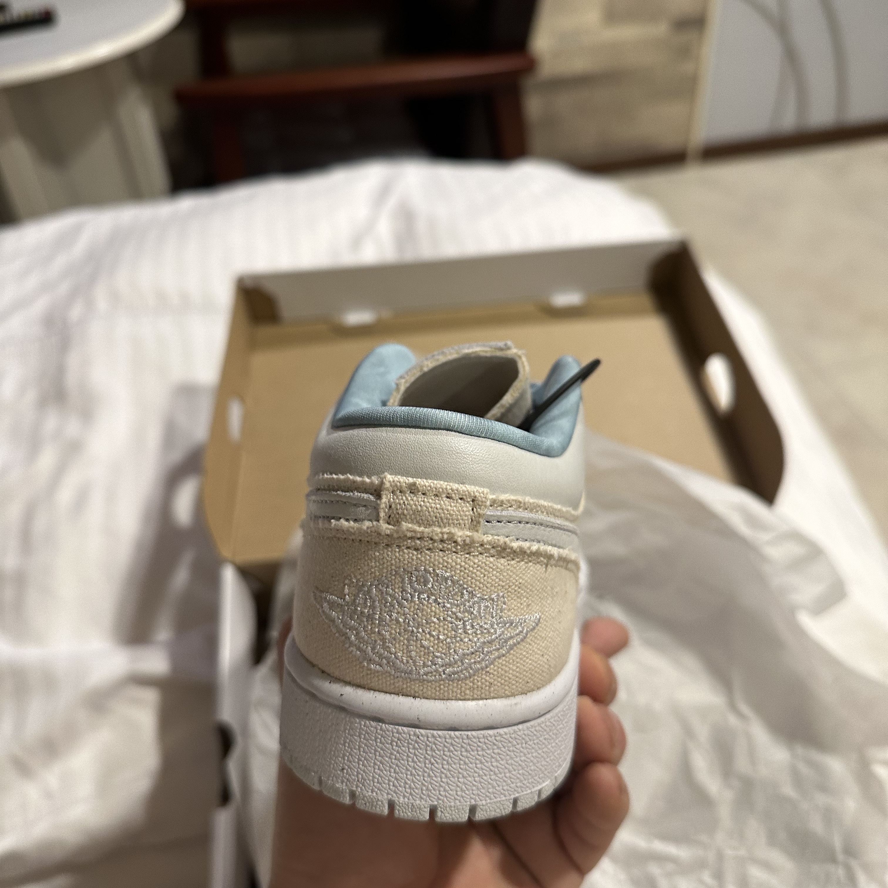 (W) Jordan 1 Low Canvas 착용 스타일 - 4