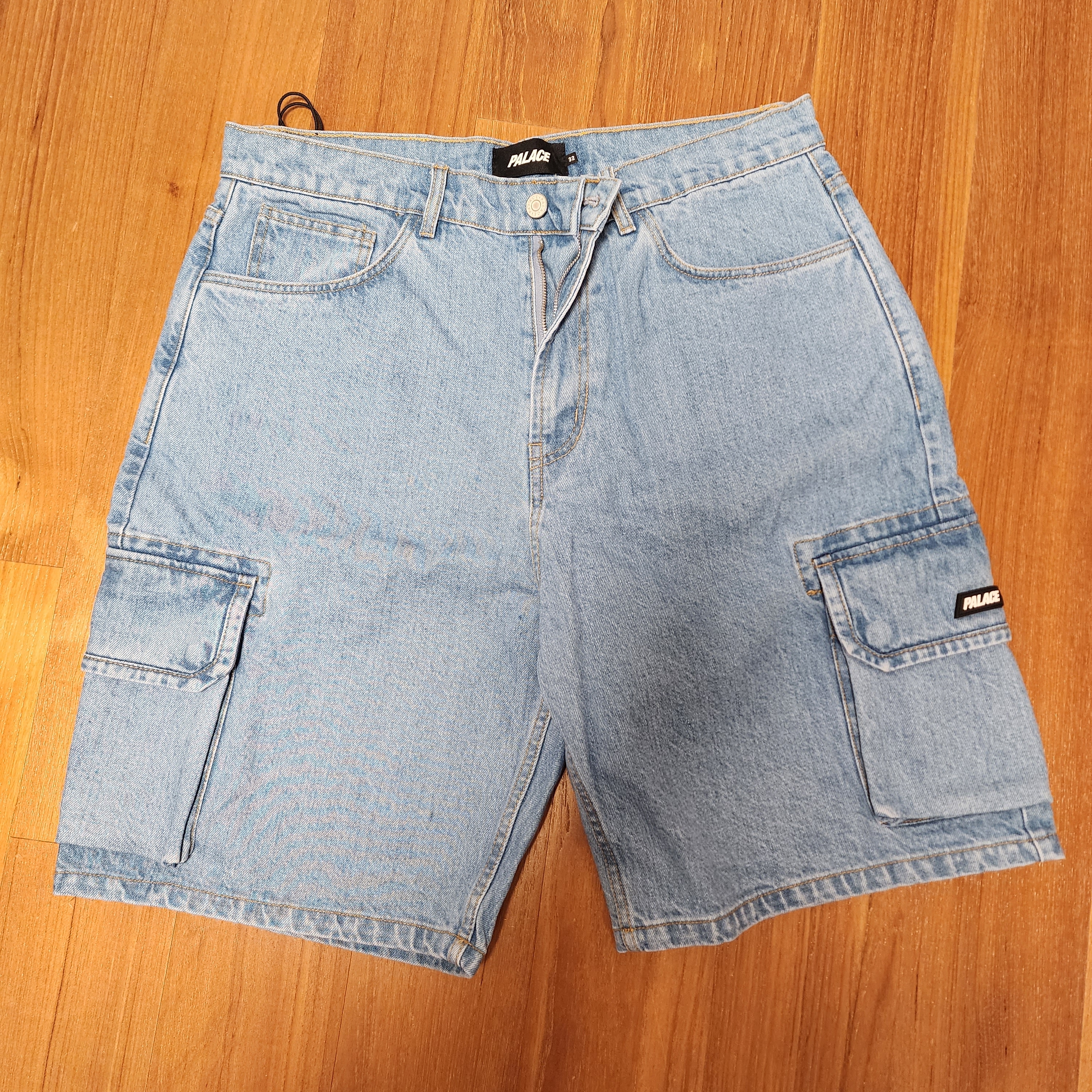 Palace Baggy Cargo Short Denim - 23SS 착용 스타일 - 1
