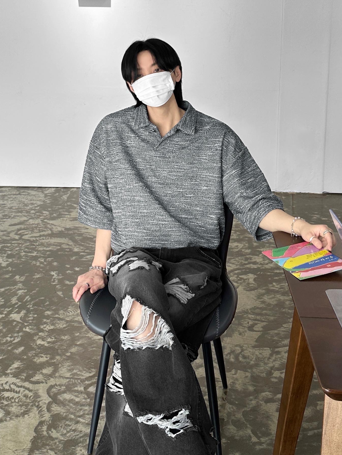 Balenciaga Steroid Derby Black 착용 스타일 - 4