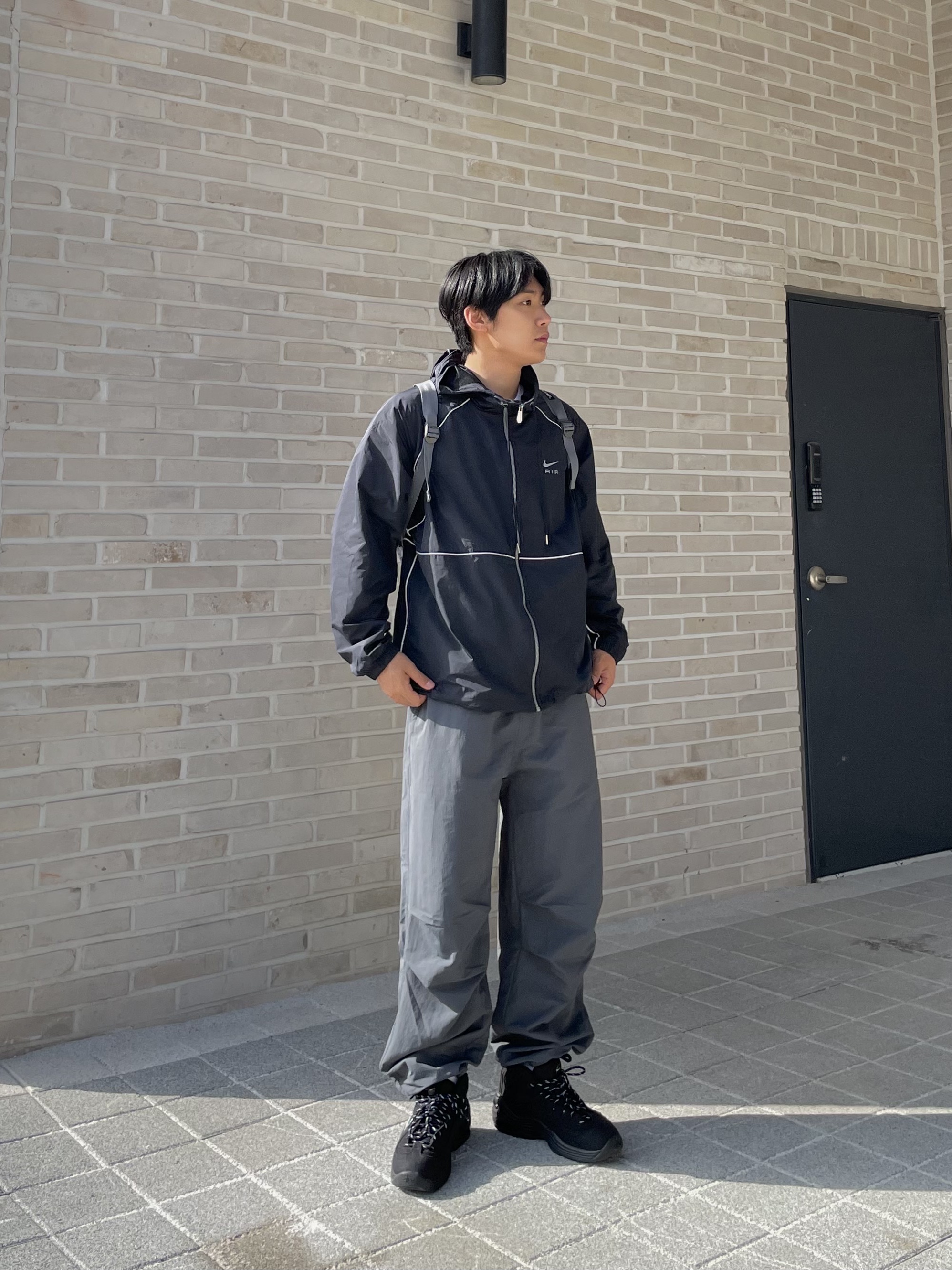 Mischief Rhombus Light Weight Backpack Black - The Hyundai Seoul Exclusive, Nike x Stussy Air Penny II Black 착용 스타일 - 4
