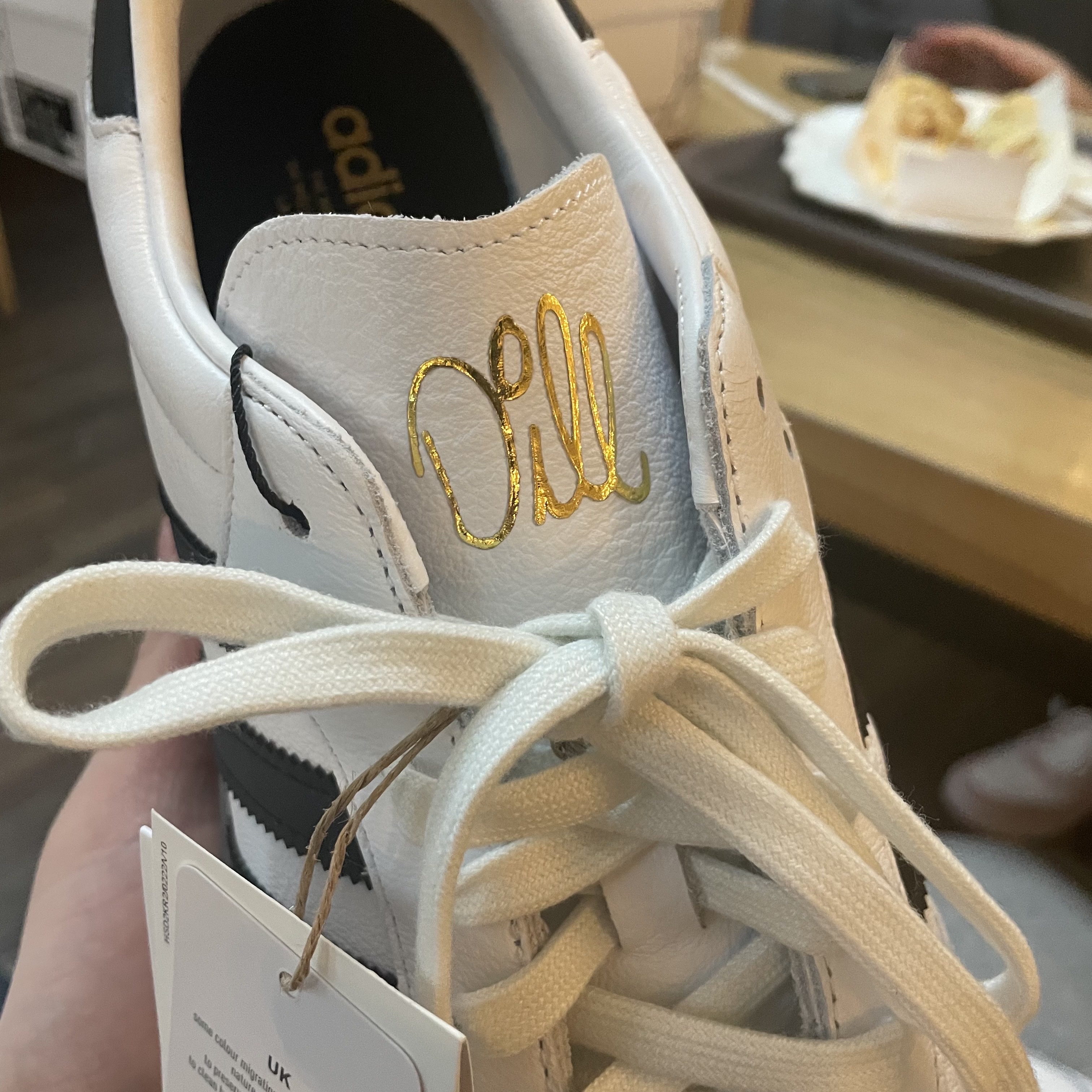 Adidas x Dill Samba White Black 착용 스타일 - 1