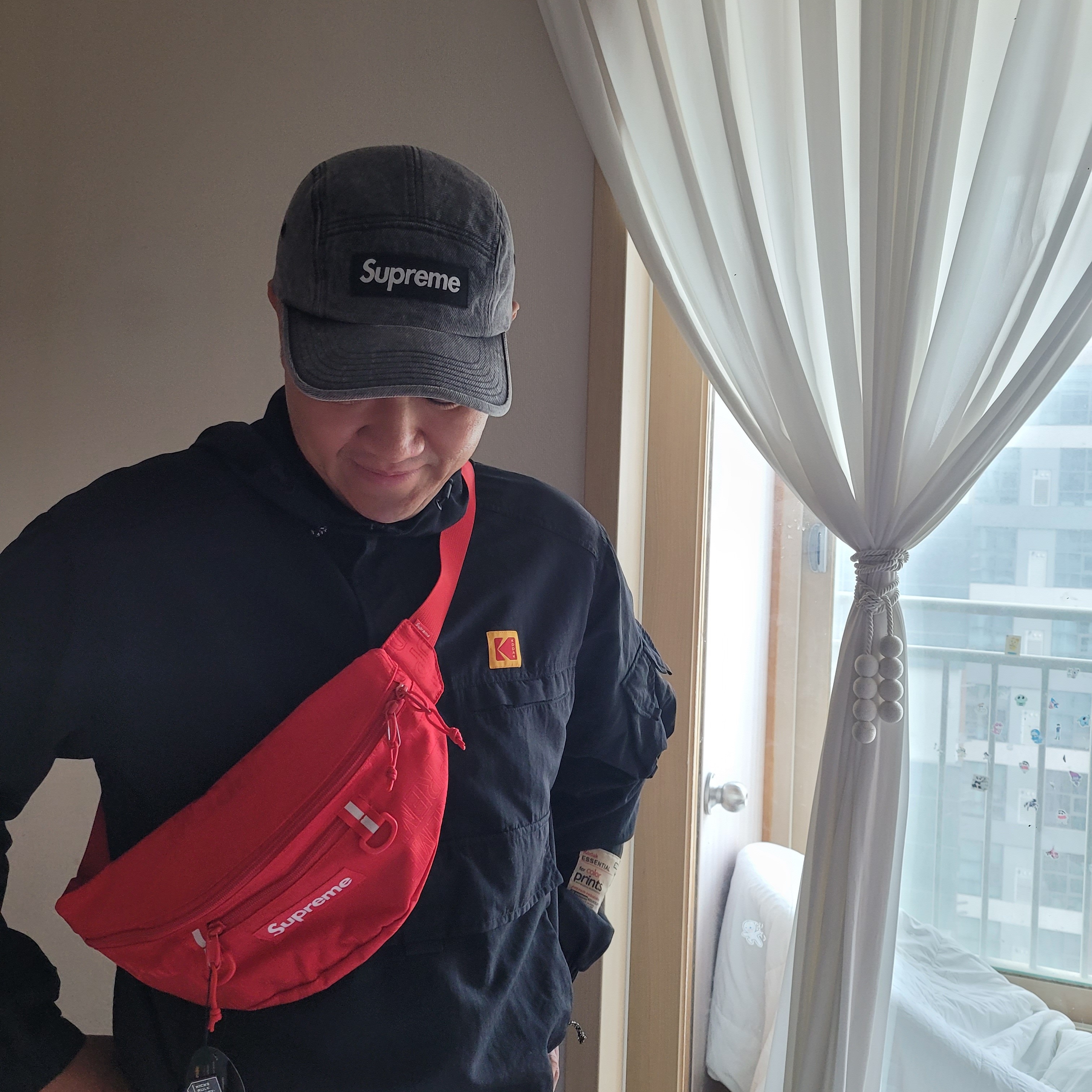 Supreme Waist Bag Red - 19SS 착용 스타일