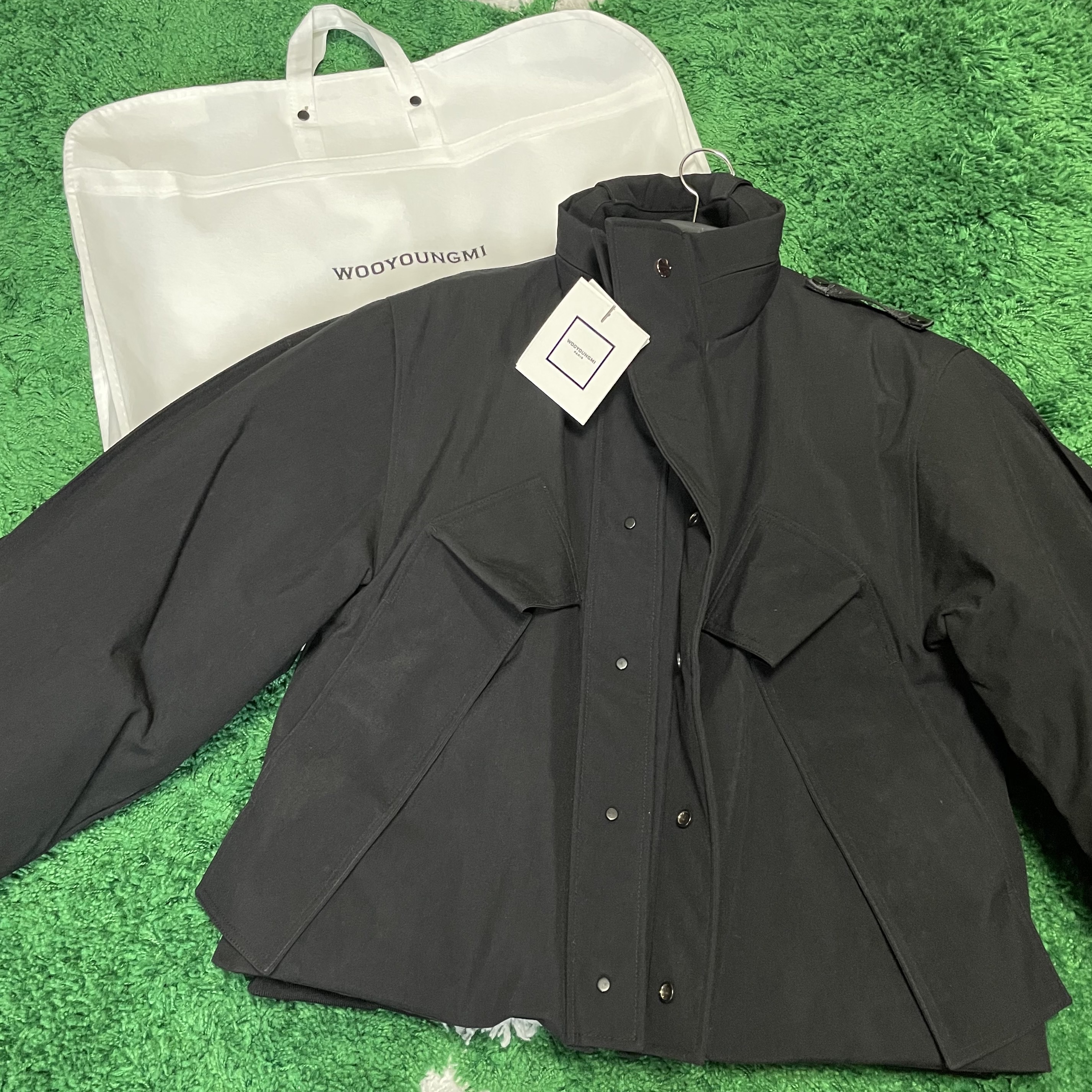 Wooyoungmi Cordura Goose Down Jumper Black - 22FW 착용 스타일 - 1
