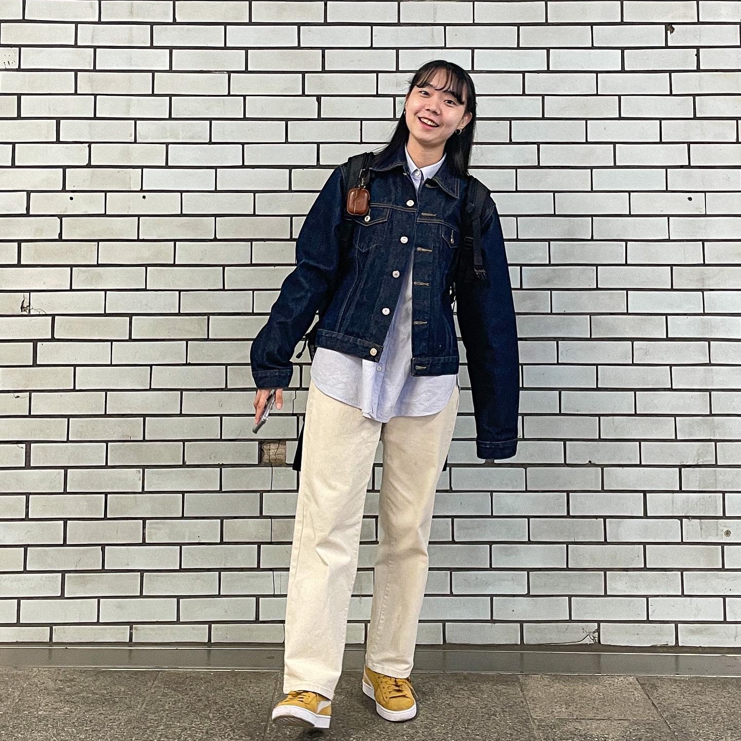Puma Suede VTG Honey Mustard 착용 스타일 - 2