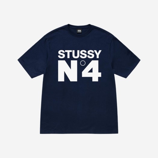 스투시 NO.4 티셔츠 네이비
