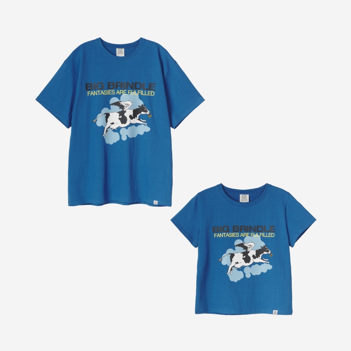VH2DMUT510ABL Thevinylhouse Big Brindle T-Shirt Blue - #3