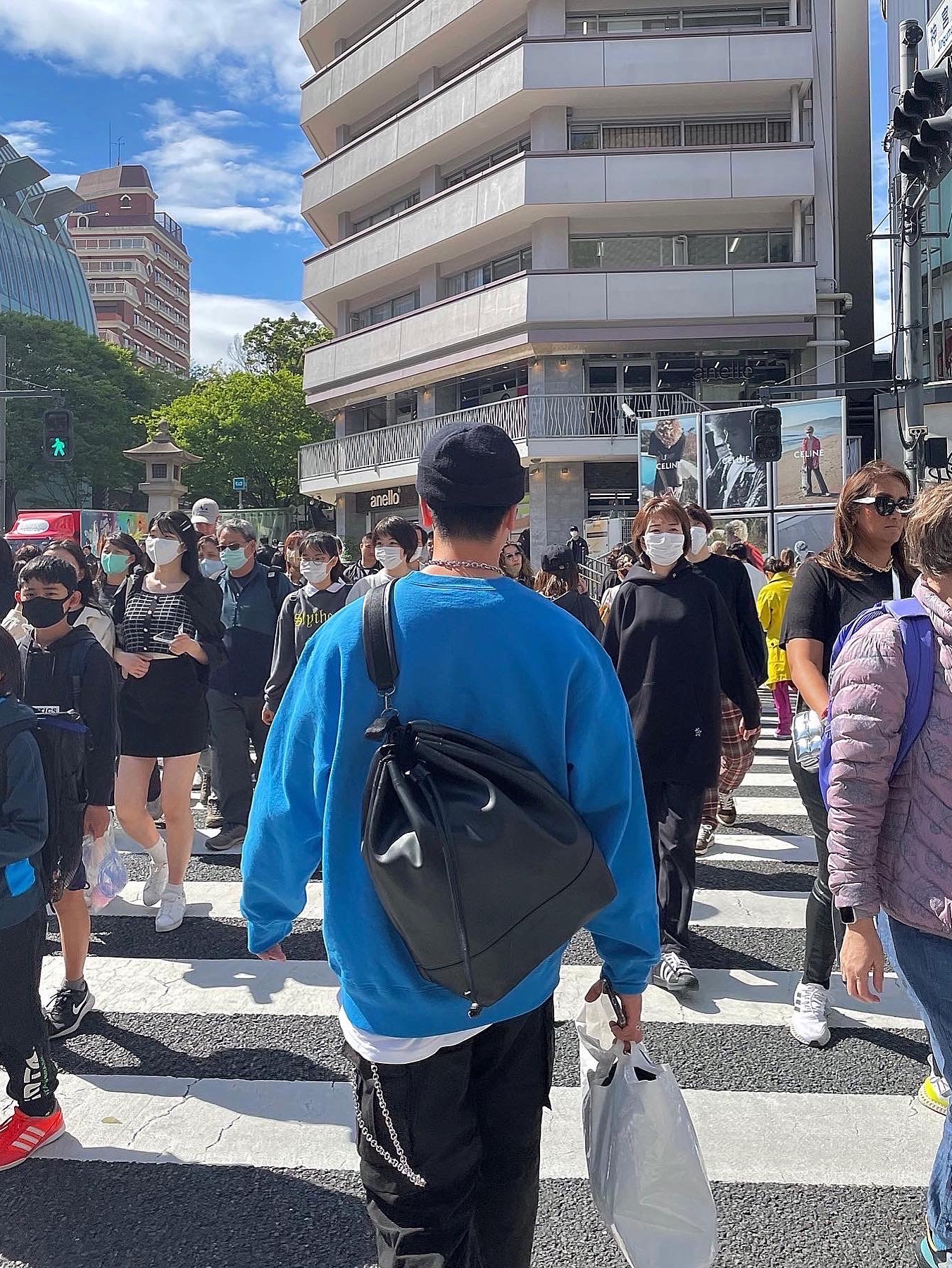 Supreme Box Logo Crewneck Blue - 22FW, Project G/R Convertible Tactical Pants Black 착용 스타일 - 3