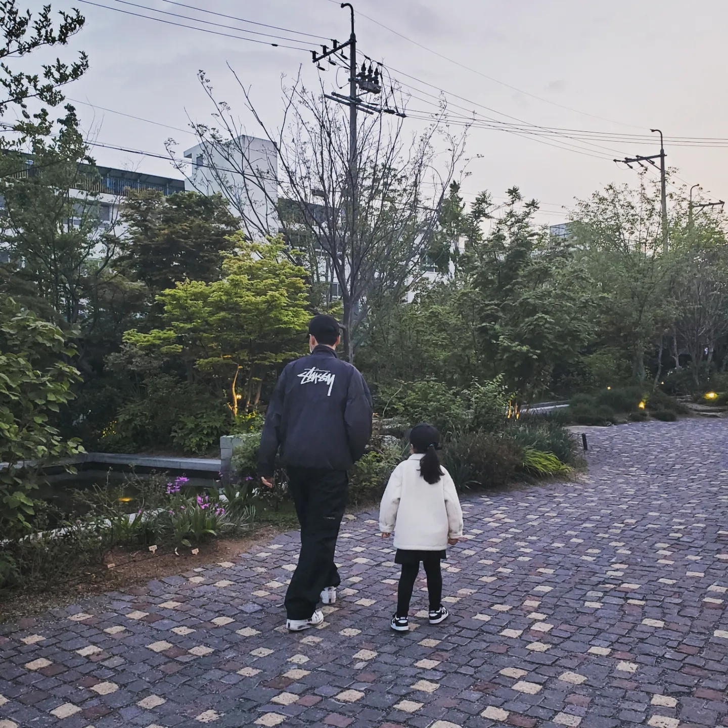 Nike x Stussy Windrunner Jacket Off Noir, Nike x Stussy NRG FL Storm-Fit Pants Black (DO7170-010) 착용 스타일 - 1