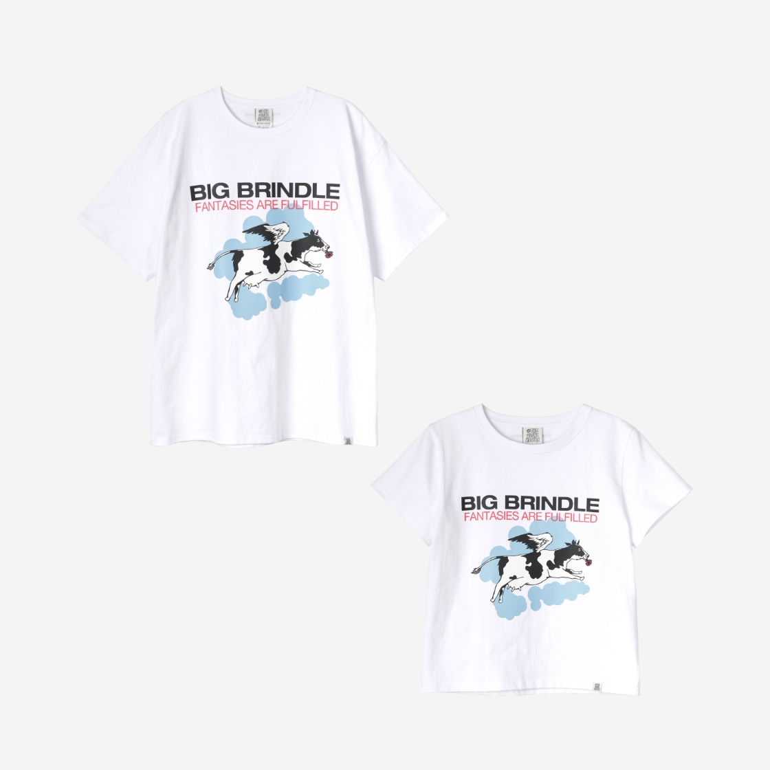 더바이닐하우스 빅 브린들 티셔츠 화이트(Thevinylhouse Big Brindle T-Shirt White) - 3