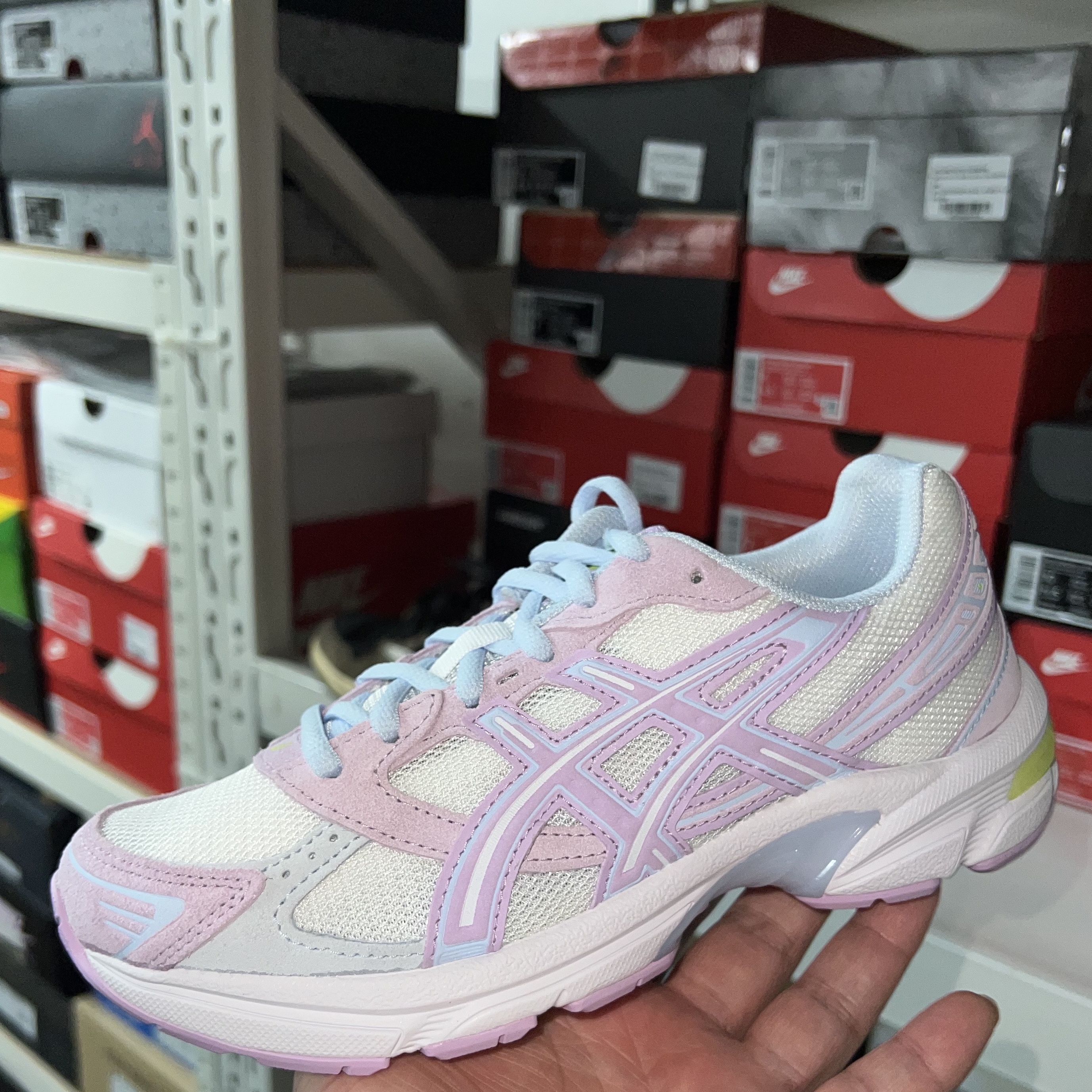 (W) Asics Gel-1130 White Lilac Tech 착용 스타일