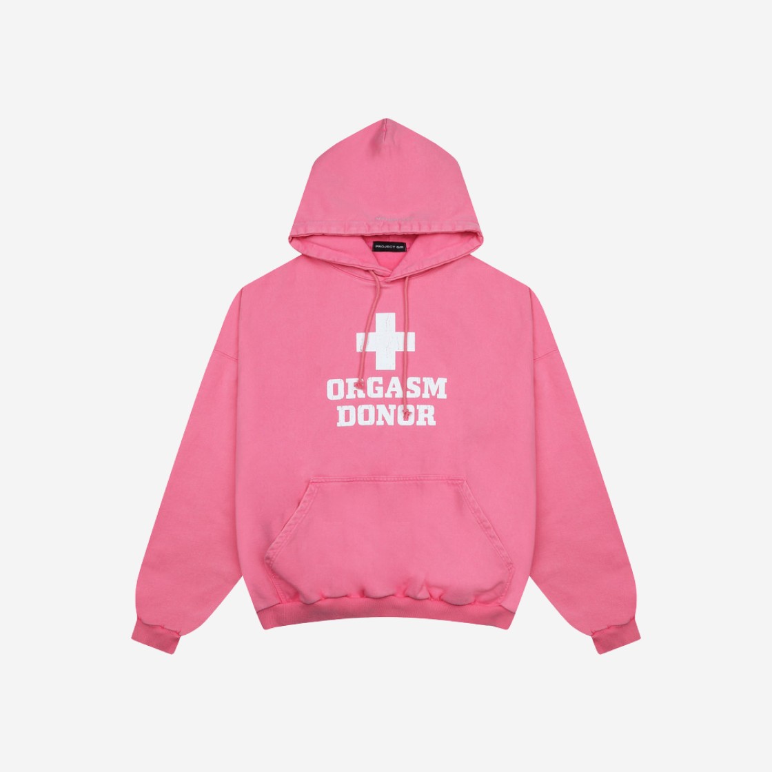 Project G/R Orgasm Donor Hoodie Washed Pink 상세 이미지 1