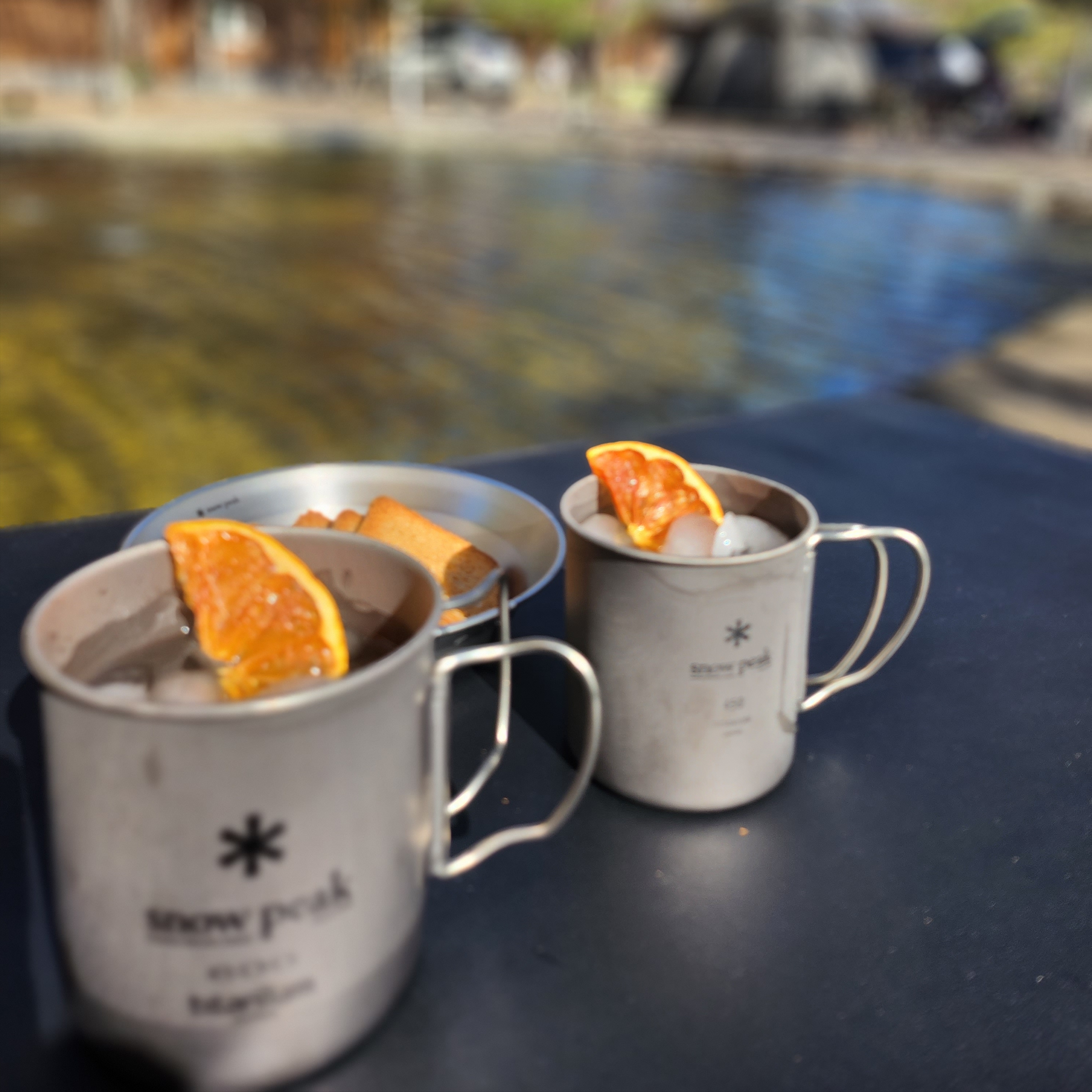 Snow Peak Titanium Single Mug 600(R) 착용 스타일