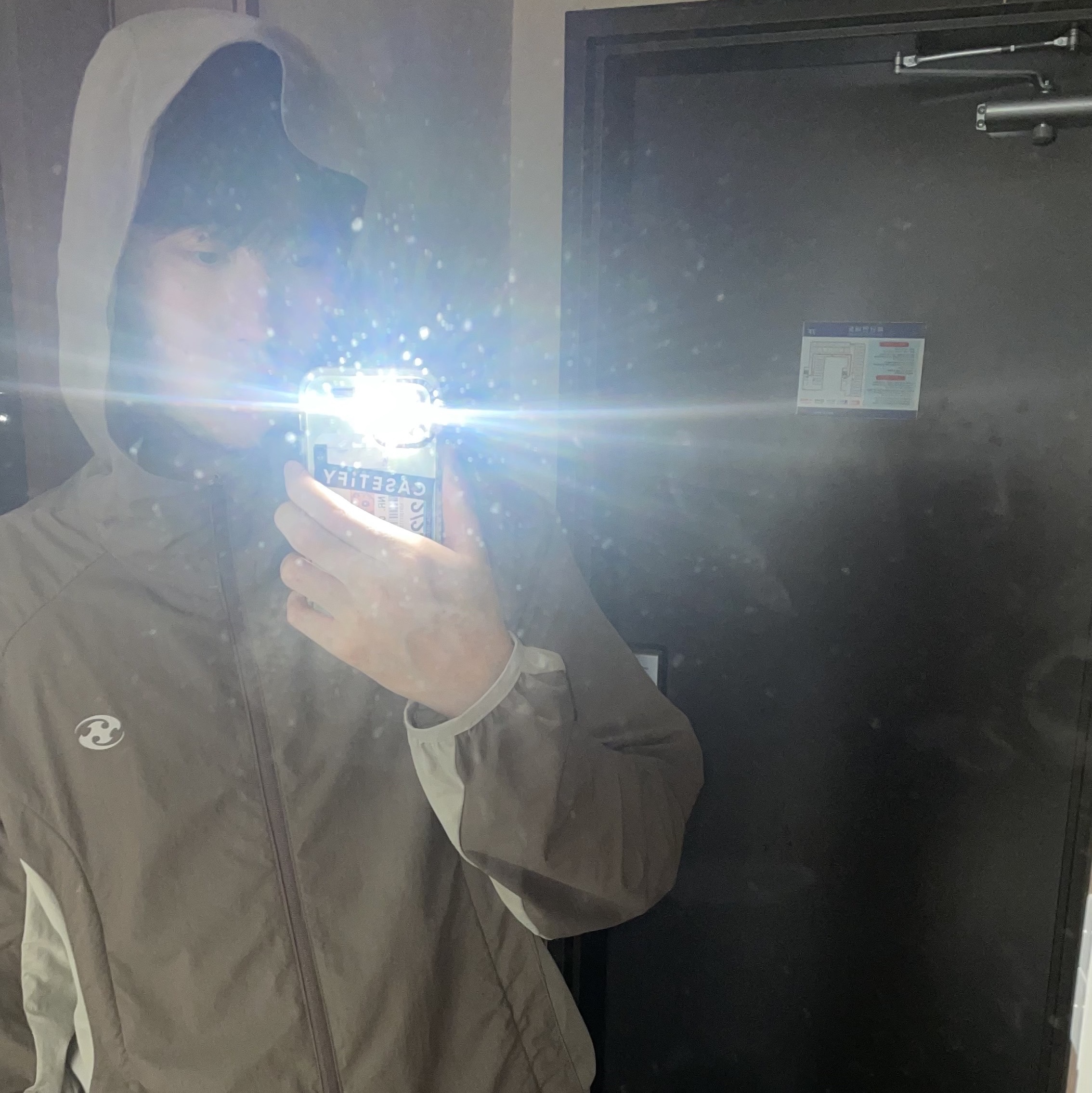 Sansan Gear Alpha Jacket Brown - 22FW 착용 스타일
